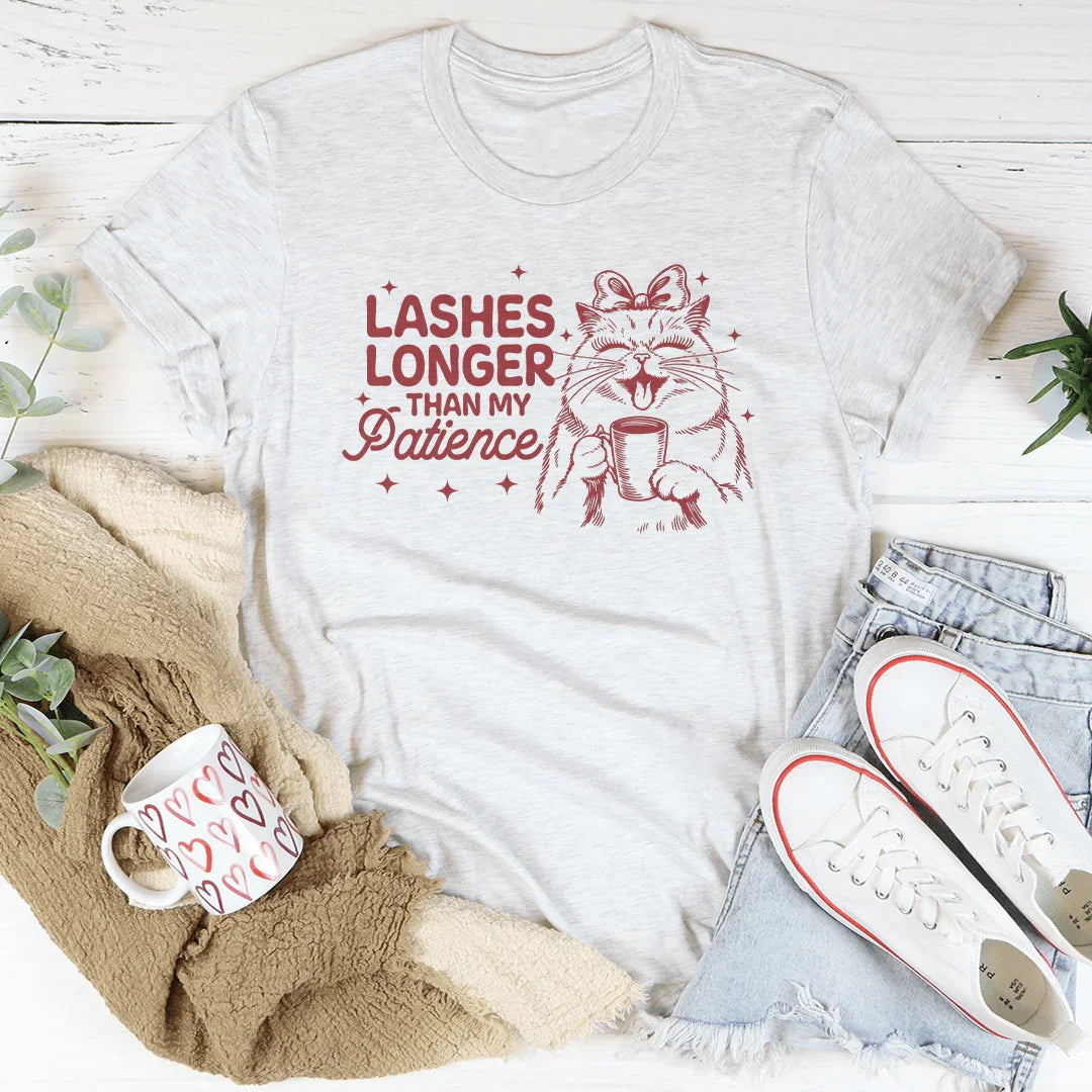 Lashes Longer Than My Patience Tee White / S Peachy Sunday T-Shirt