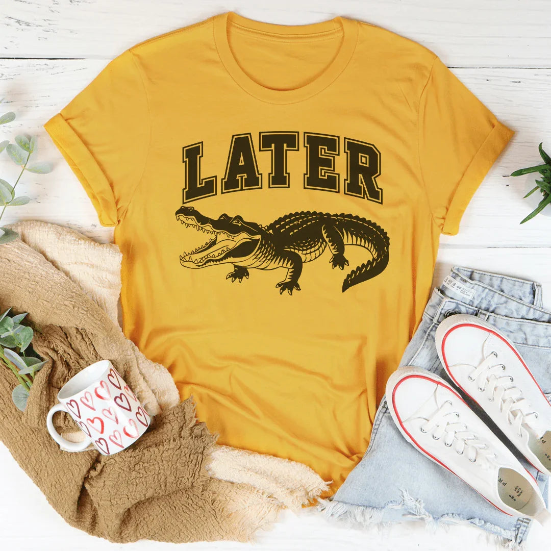 Later Tee Mustard / S Peachy Sunday T-Shirt