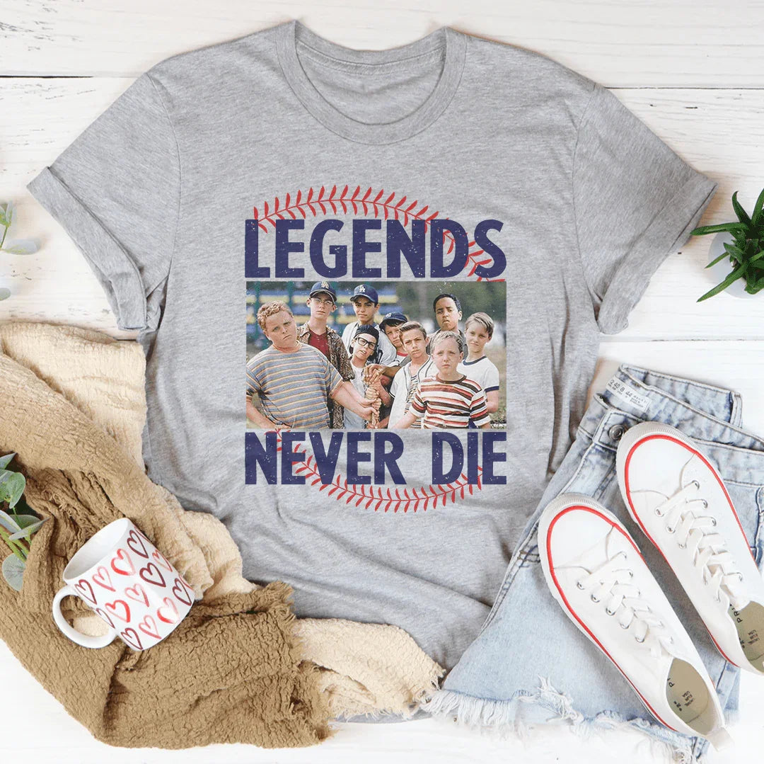 Legends Never Die Tee Athletic Heather / S Printify T-Shirt T-Shirt