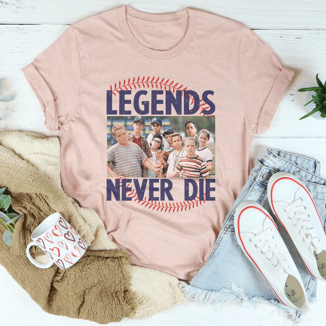 Legends Never Die Tee Heather Peach / S Printify T-Shirt T-Shirt