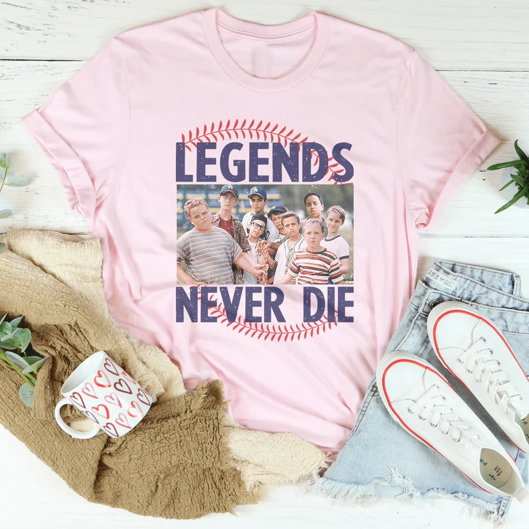 Legends Never Die Tee Pink / S Printify T-Shirt T-Shirt