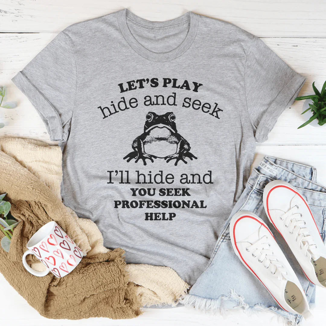 Let's Play Hide And Seek Tee Athletic Heather / S Peachy Sunday T-Shirt