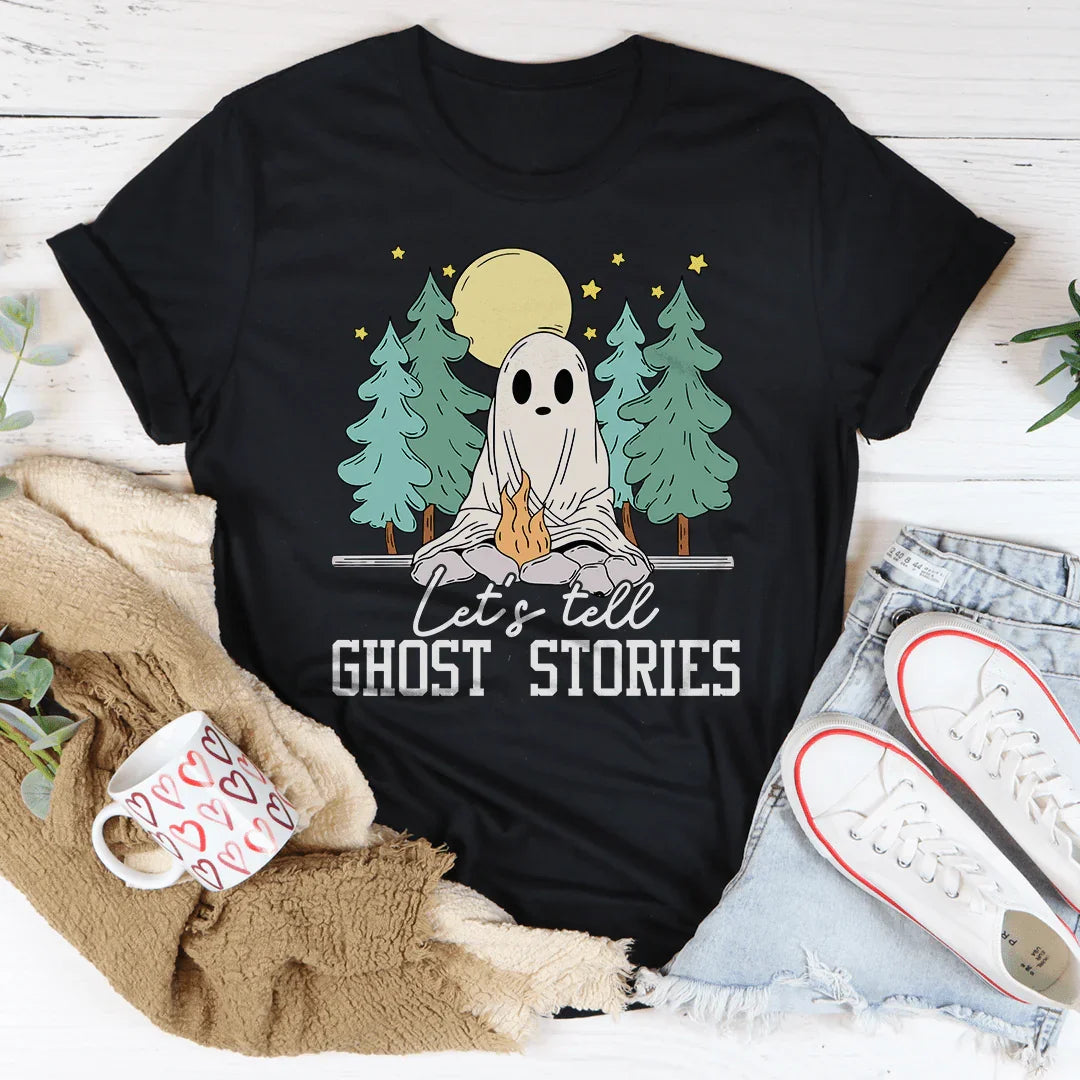 Let’s Tell Ghost Stories Tee Black Heather / S Peachy Sunday T-Shirt