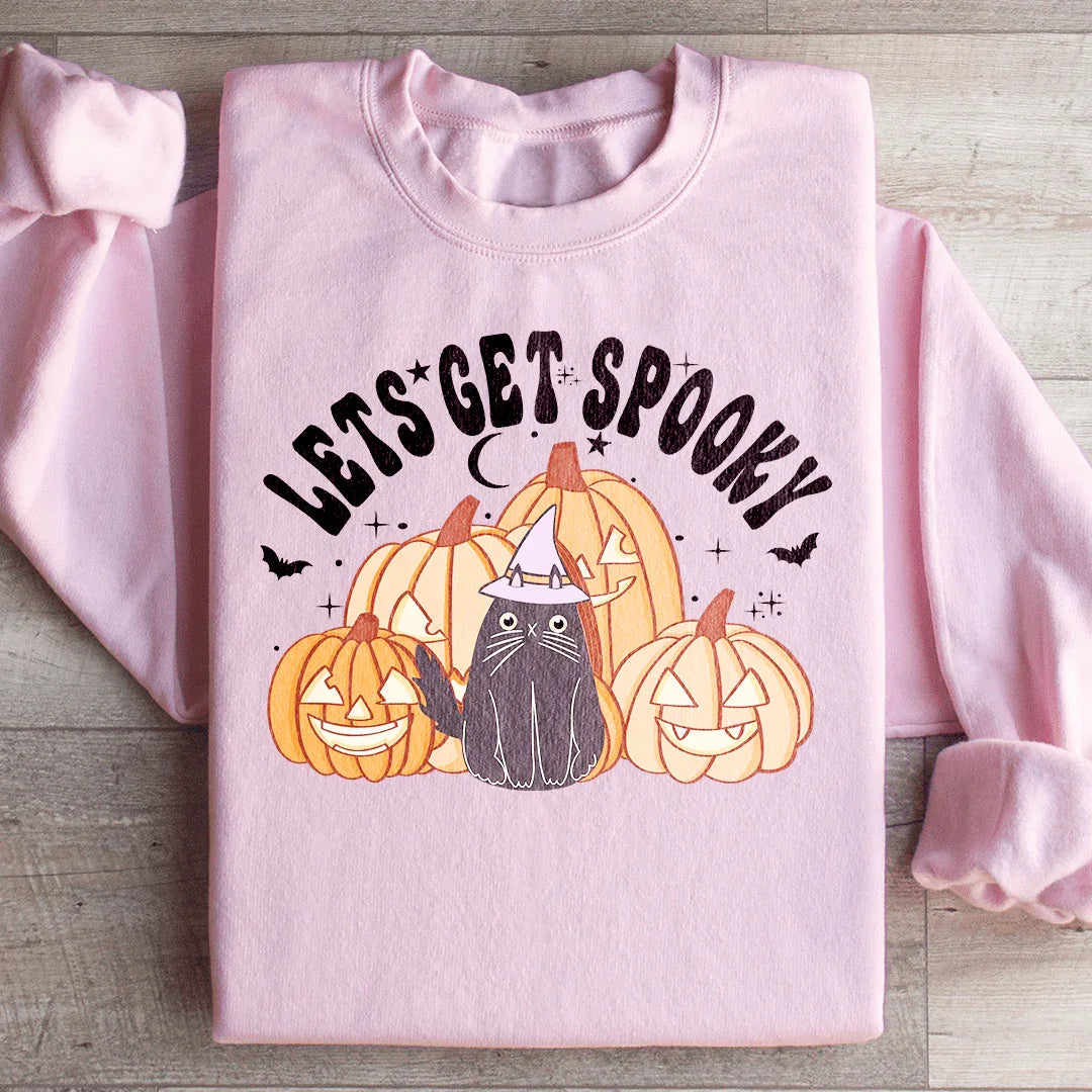 Lets Get Spooky Sweatshirt Light Pink / S Peachy Sunday T-Shirt