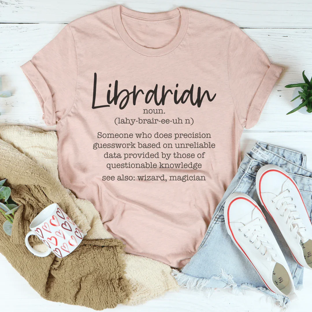 Librarian Someone Who Does Precision Tee Heather Prism Peach / S Peachy Sunday T-Shirt