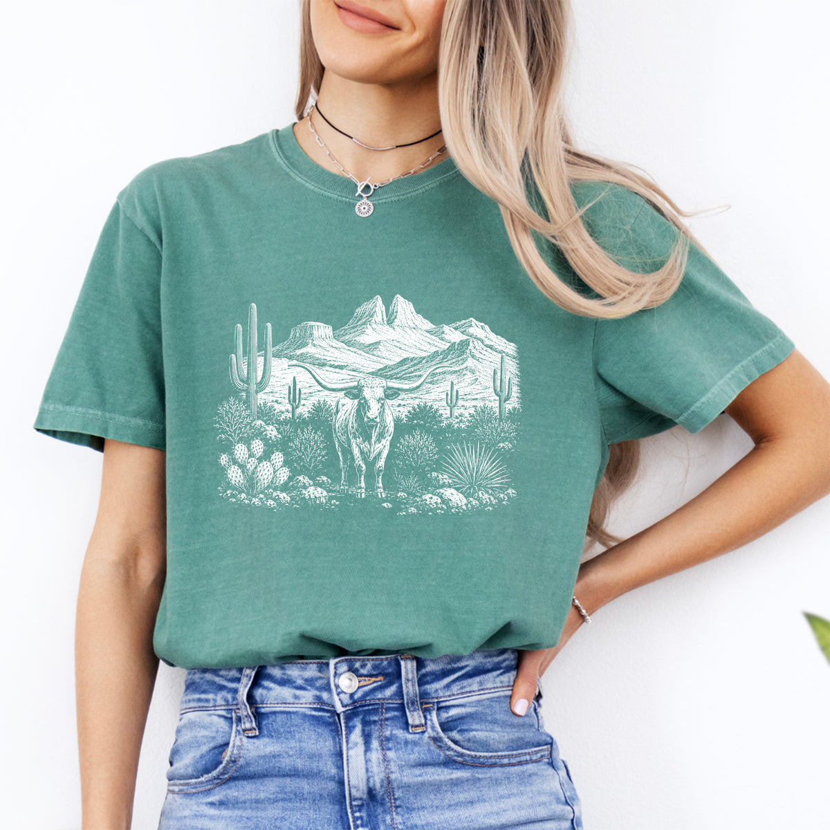 Retro-Western-T-Shirt mit Grafik
