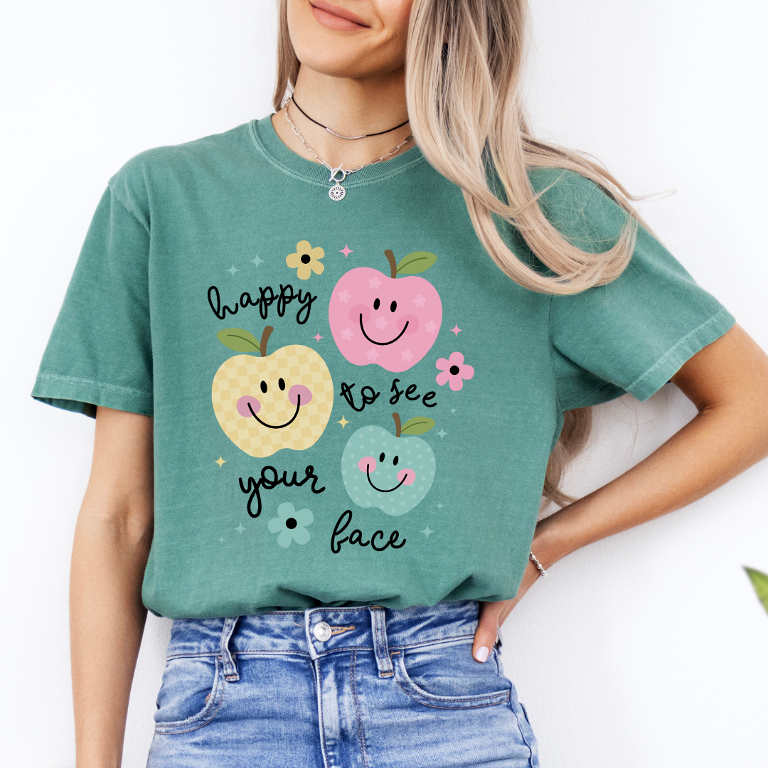 Happy To See Your Face Back To School Tee