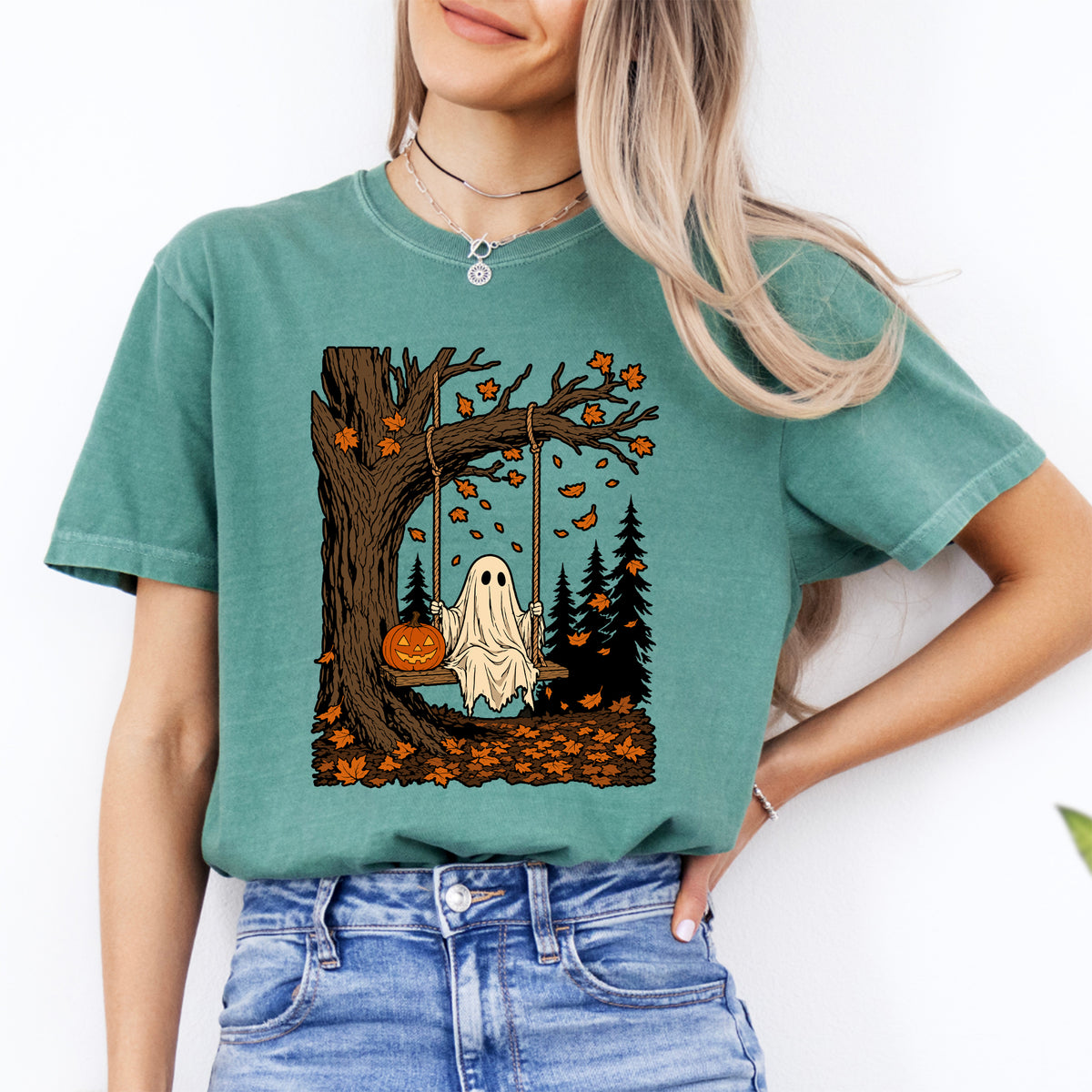 Vintage 90s Ghost Halloween Tee