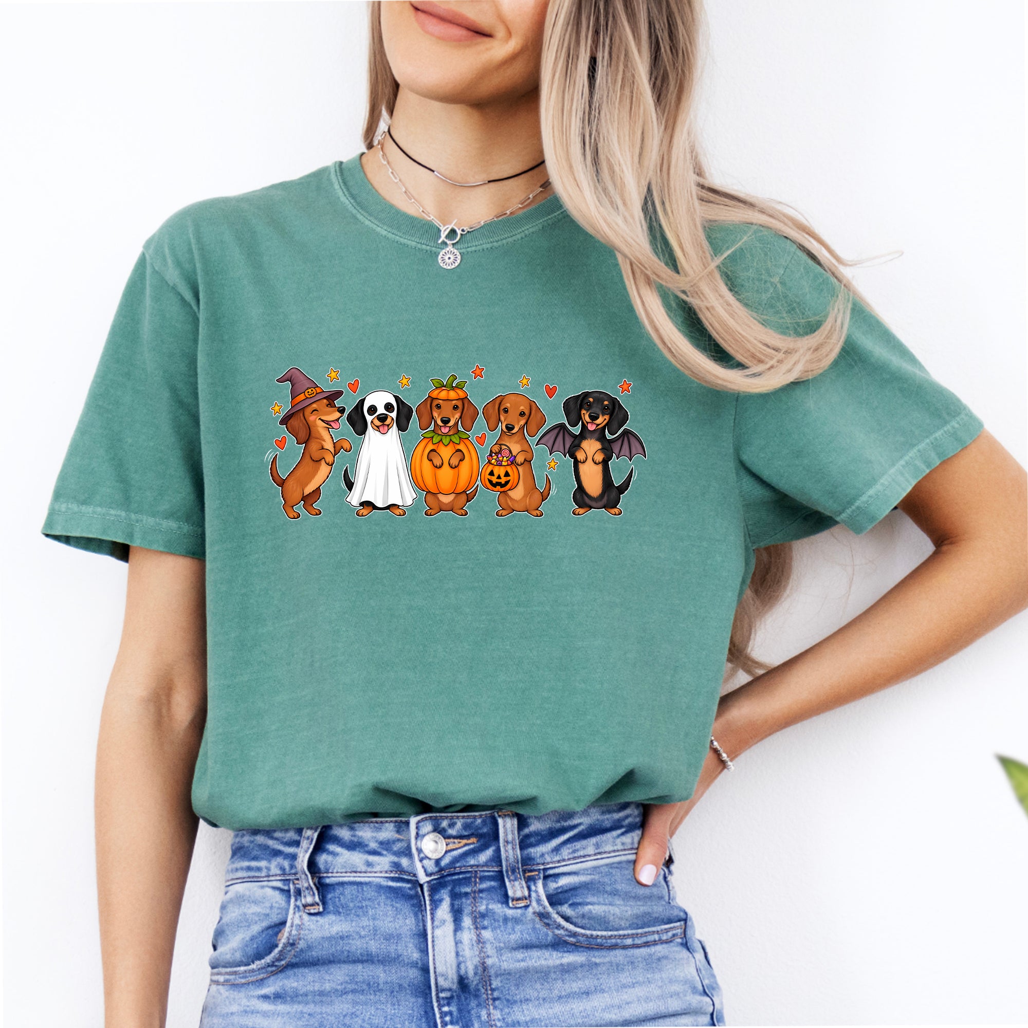 T-shirt teckel d’Halloween