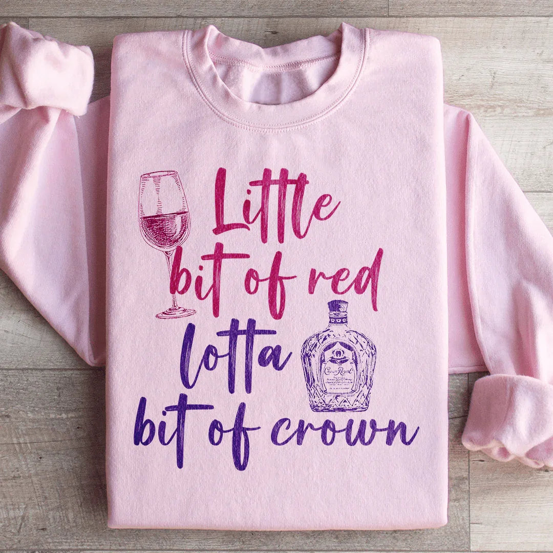 Little Bit Of Red Sweatshirt Light Pink / S Peachy Sunday T-Shirt