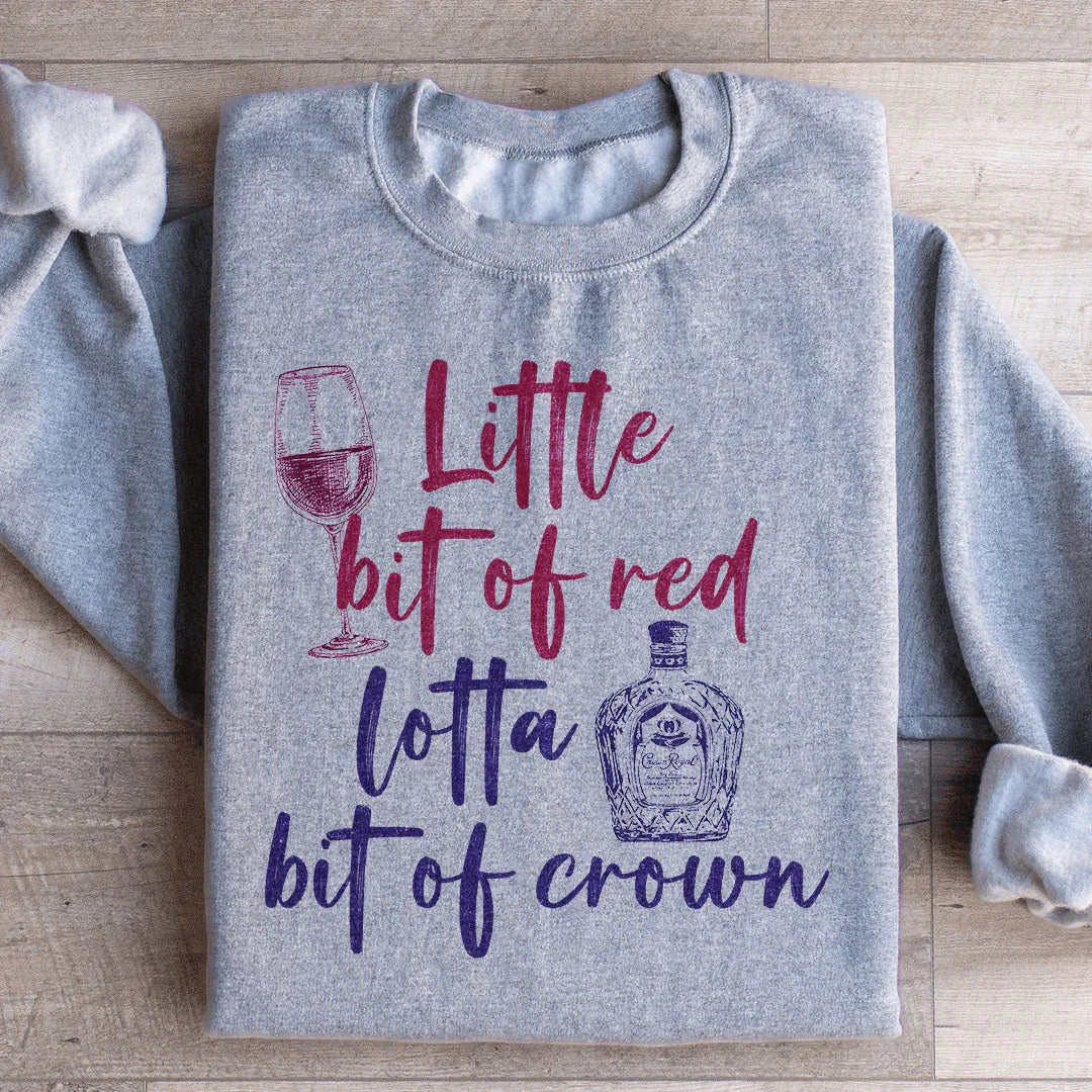 Little Bit Of Red Sweatshirt Sport Grey / S Peachy Sunday T-Shirt
