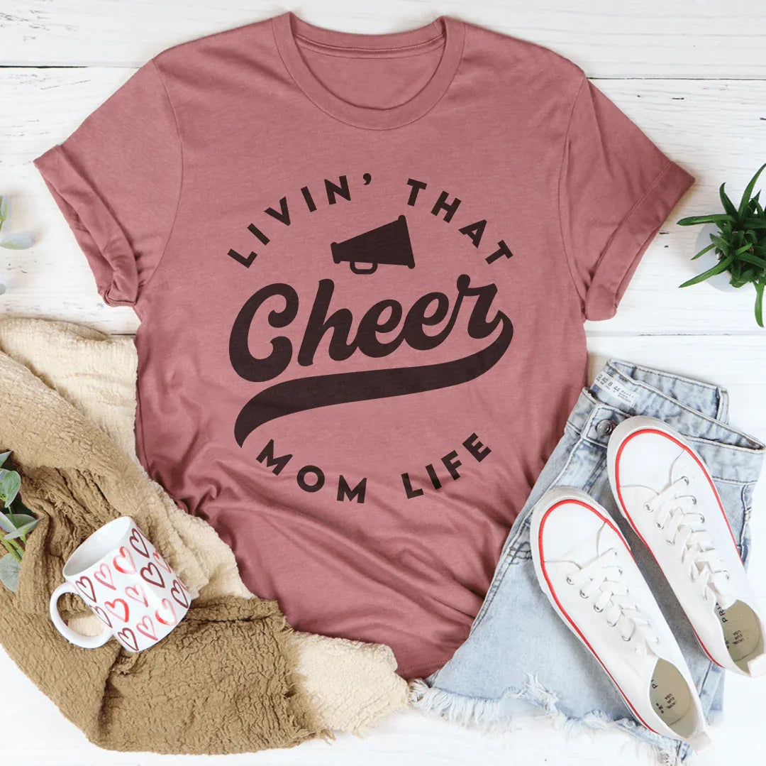 Livin That Cheer Mom Life Tee Mauve / S Peachy Sunday T-Shirt