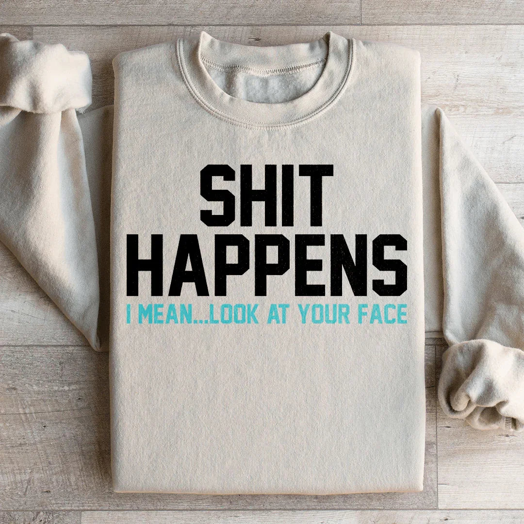 Look At Your Face Sweatshirt Sand / S Peachy Sunday T-Shirt