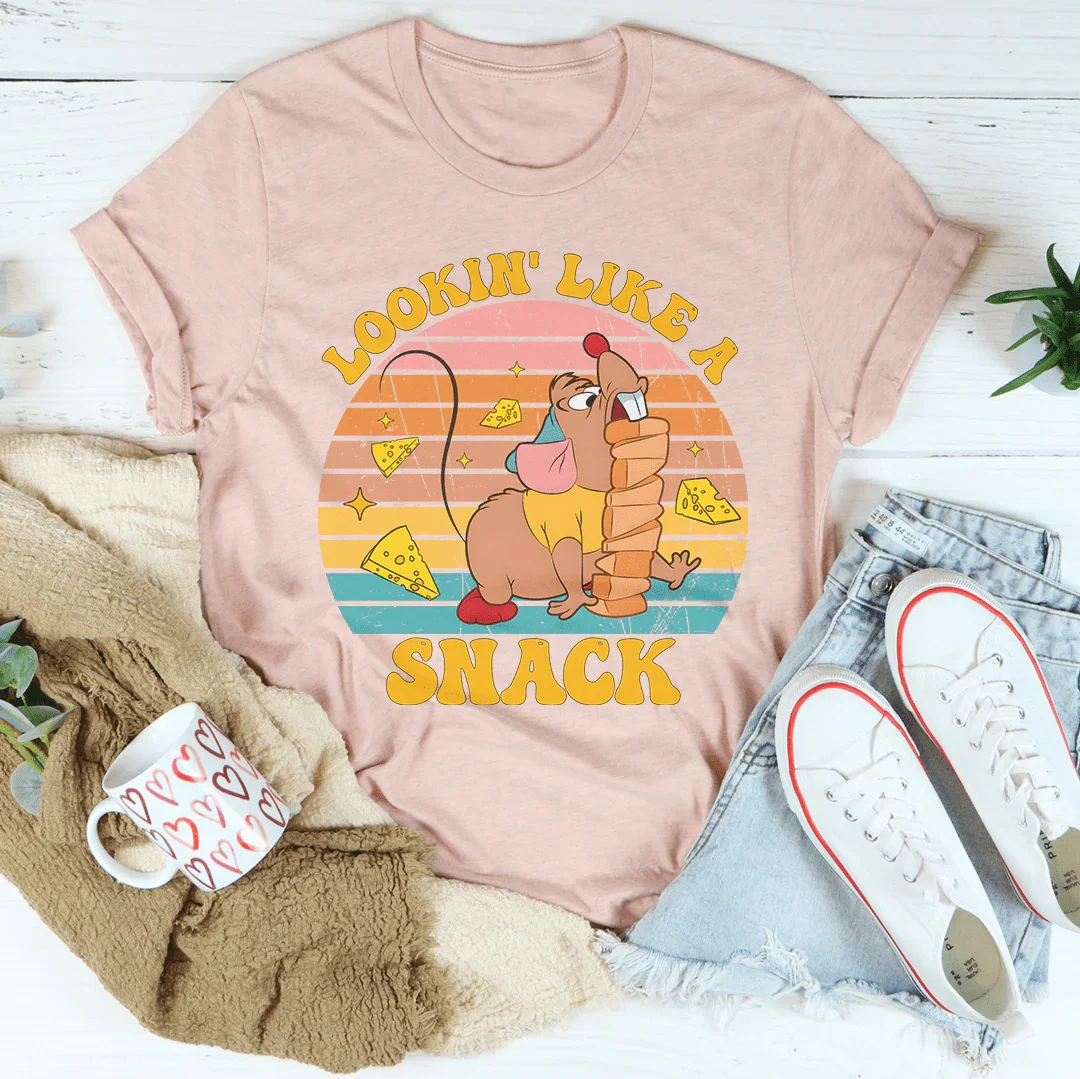 Lookin Like A Snack Tee Peachy Sunday T-Shirt