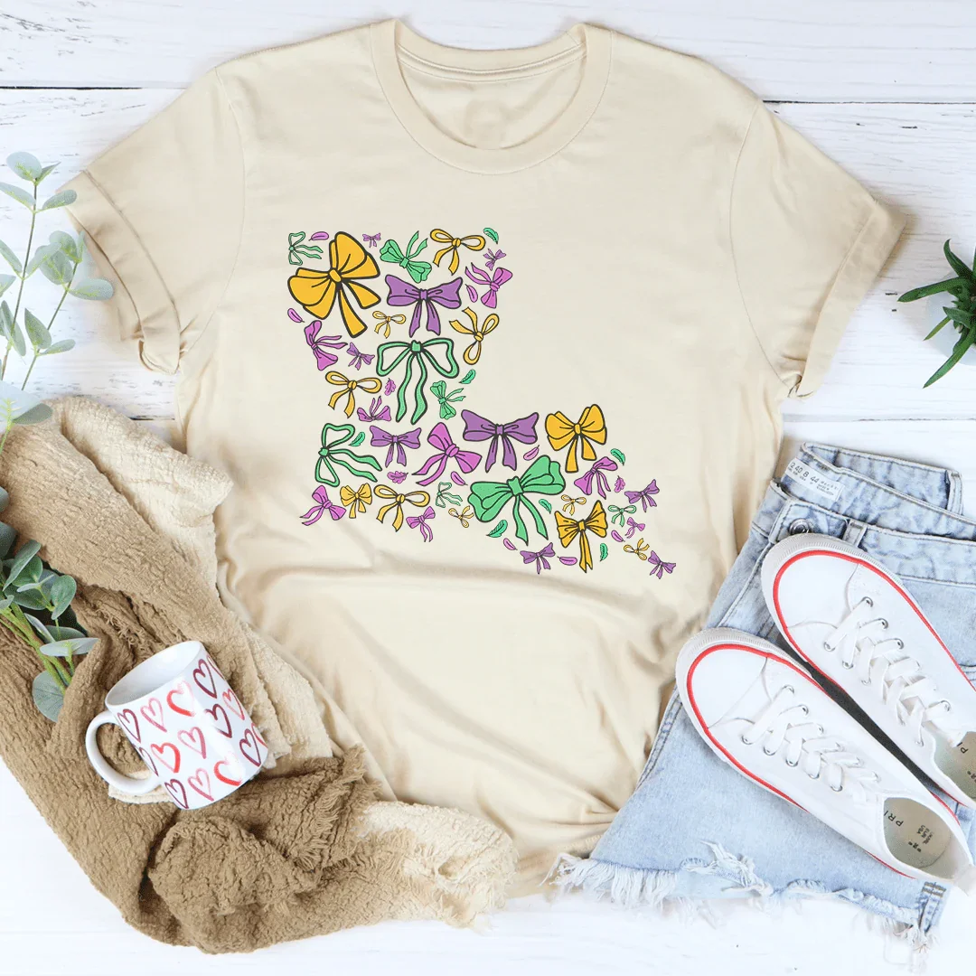 Louisiana Mardi Gras Tee Soft Cream / S Peachy Sunday T-Shirt