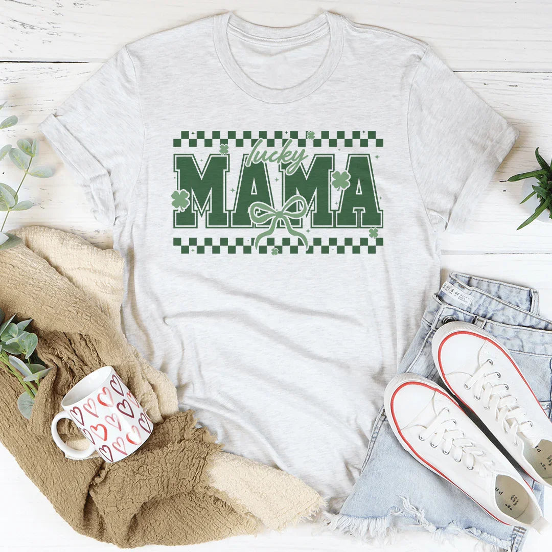 Lucky Mama Tee White / S Peachy Sunday T-Shirt