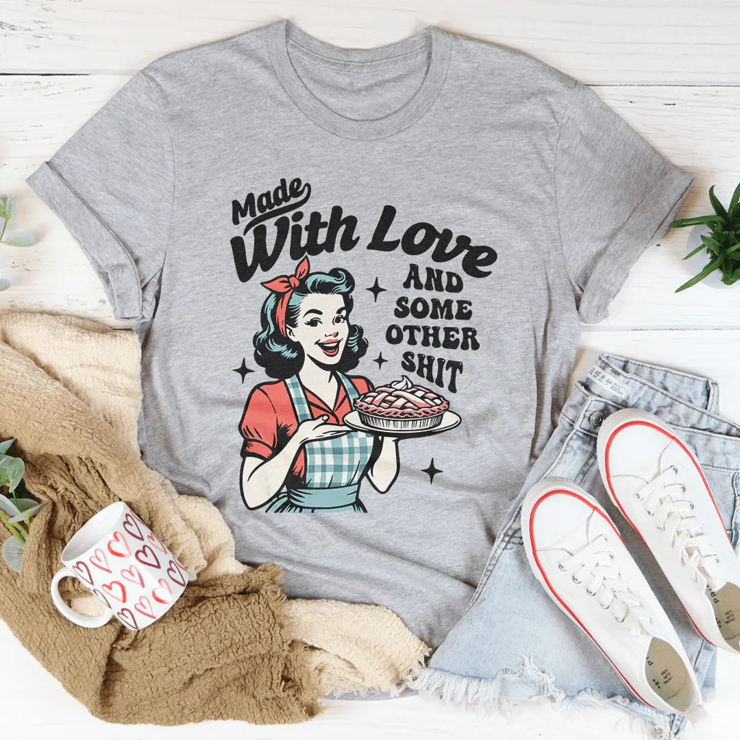 Made With Love And Some Other S-it Tee Athletic Heather / S Peachy Sunday T-Shirt