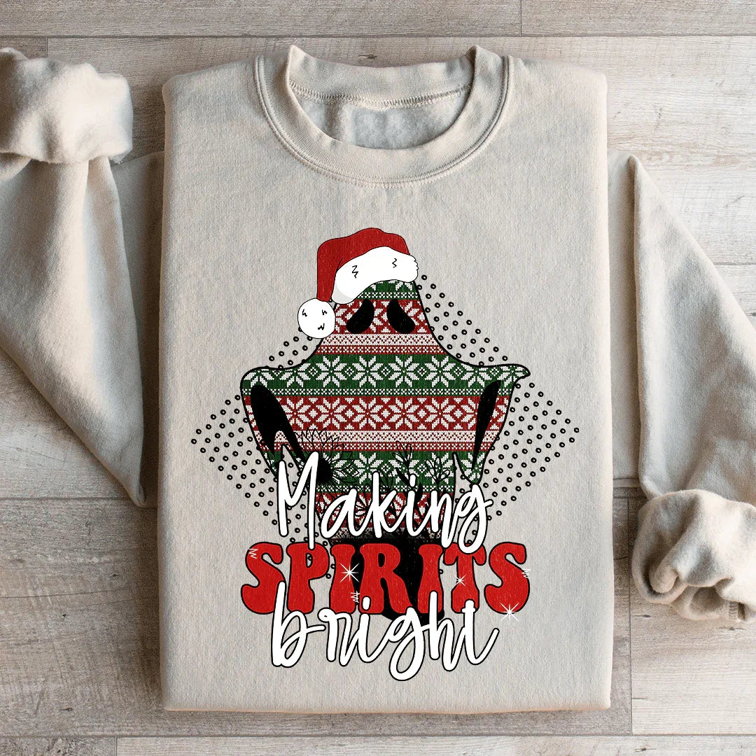 Making Spirits Bright Sweatshirt Peachy Sunday T-Shirt