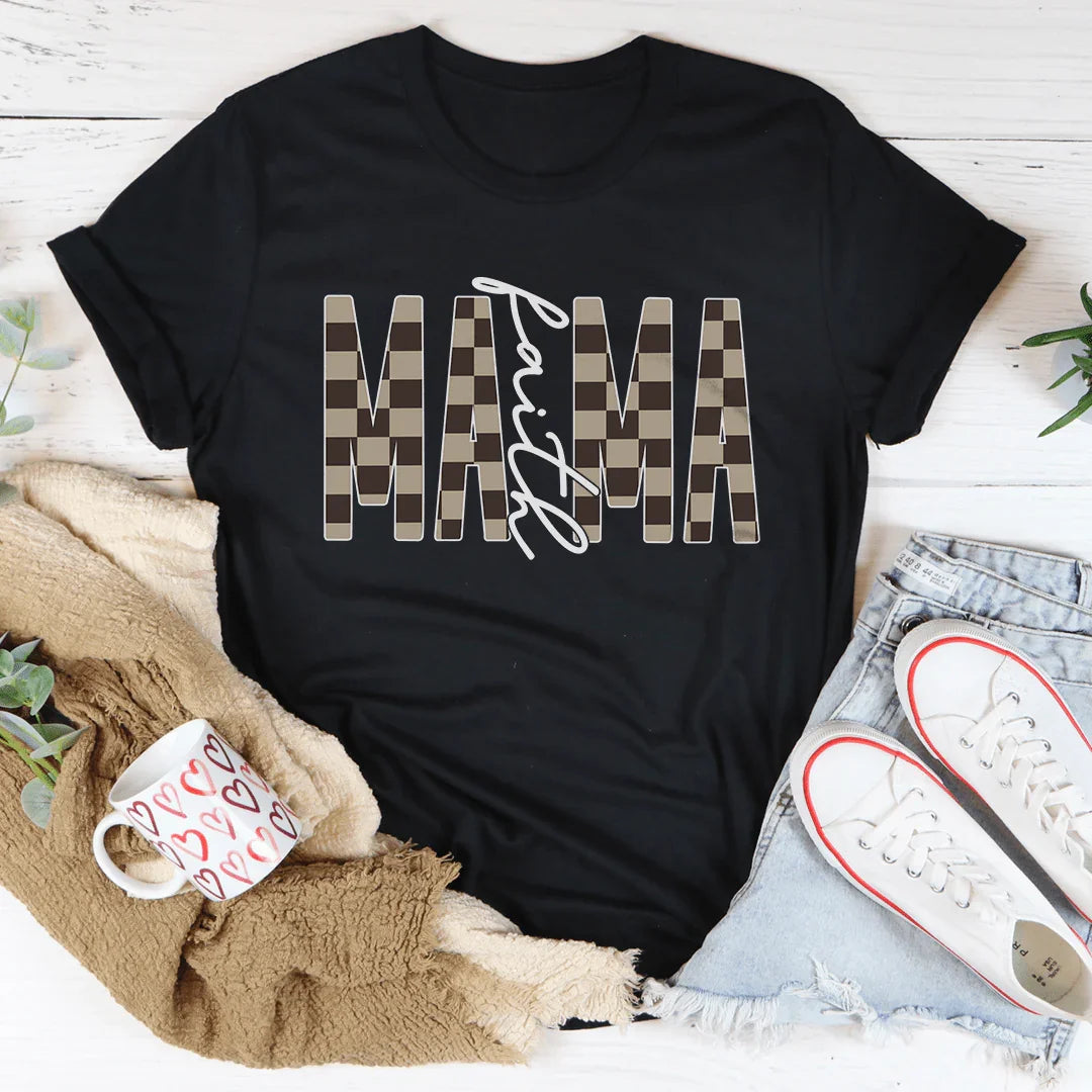 Mama Faith Tee Black Heather / S Peachy Sunday T-Shirt