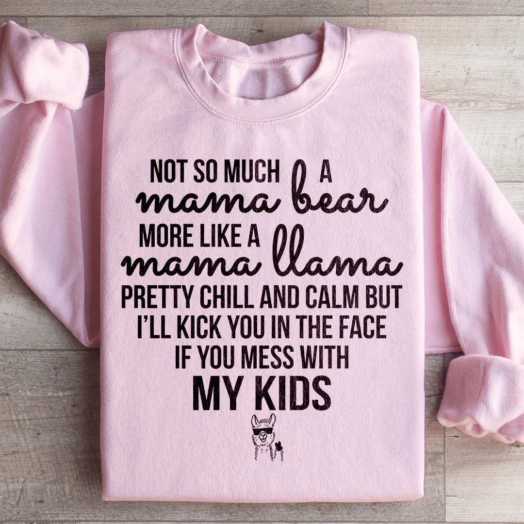 Mama Llama Sweatshirt Light Pink / S Peachy Sunday T-Shirt