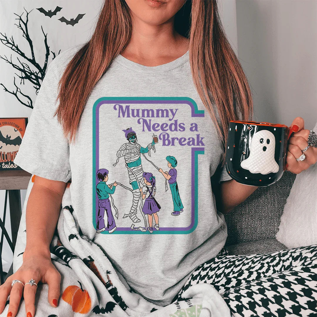 Mama Needs a Break Tee Athletic Heather / S Peachy Sunday T-Shirt