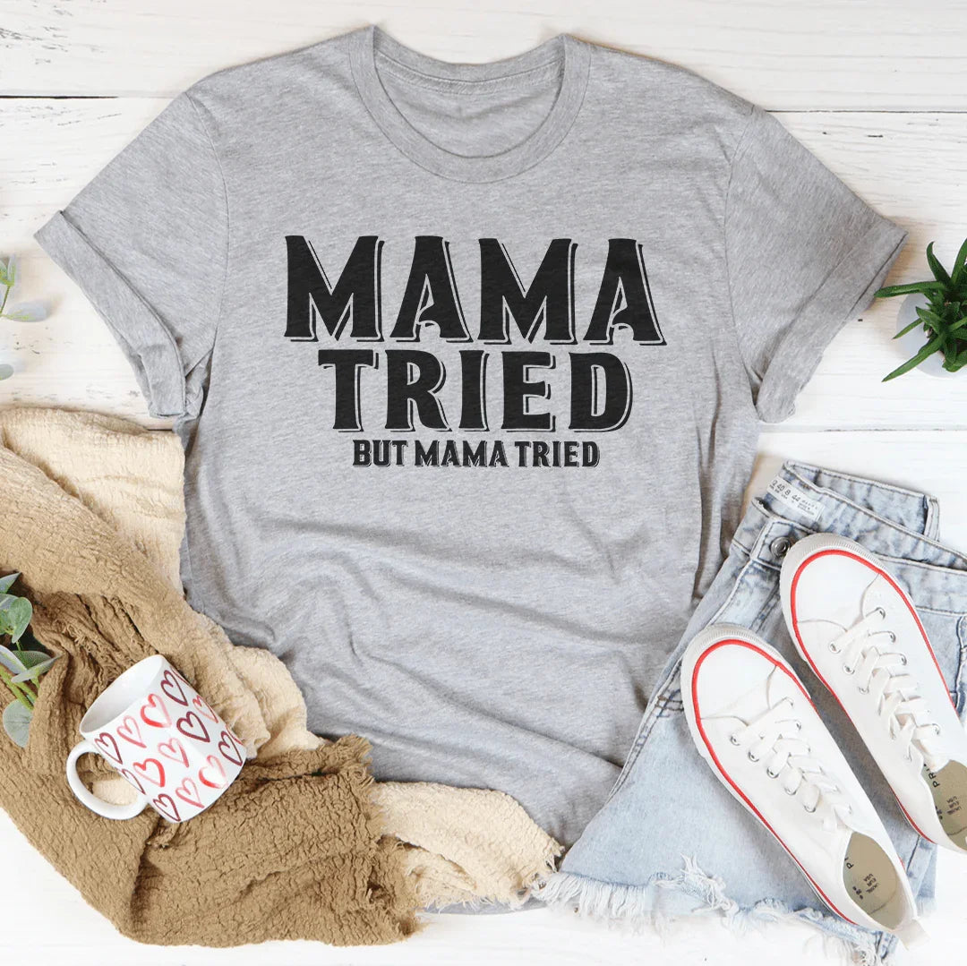Mama Tired Tee Athletic Heather / S Peachy Sunday T-Shirt