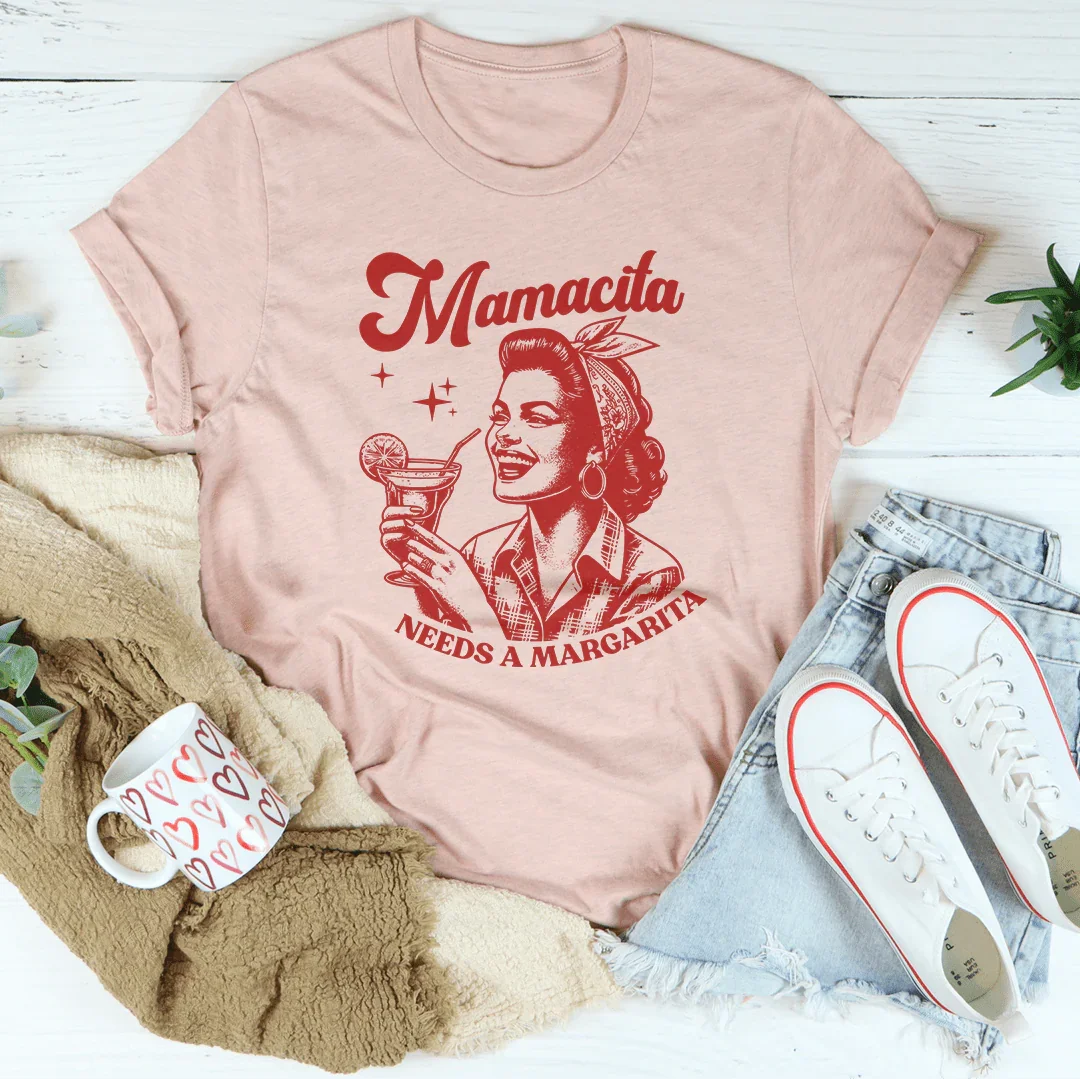 Mamacita Needs A Margarita Tee Heather Prism Peach / S Peachy Sunday T-Shirt