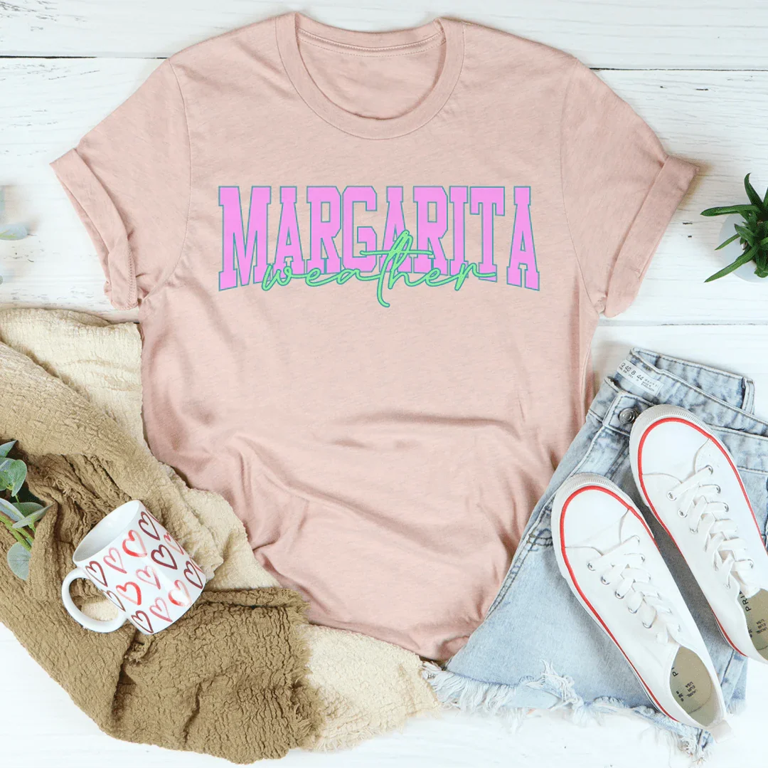 Margarita Weather Tee Heather Prism Peach / S Peachy Sunday T-Shirt