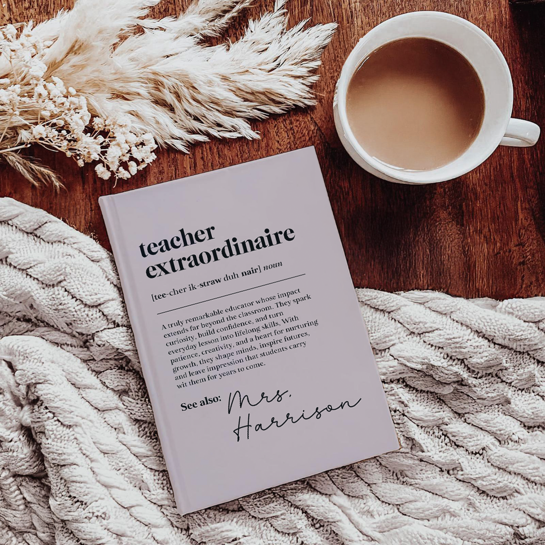 Personalized Teacher Definition Journal