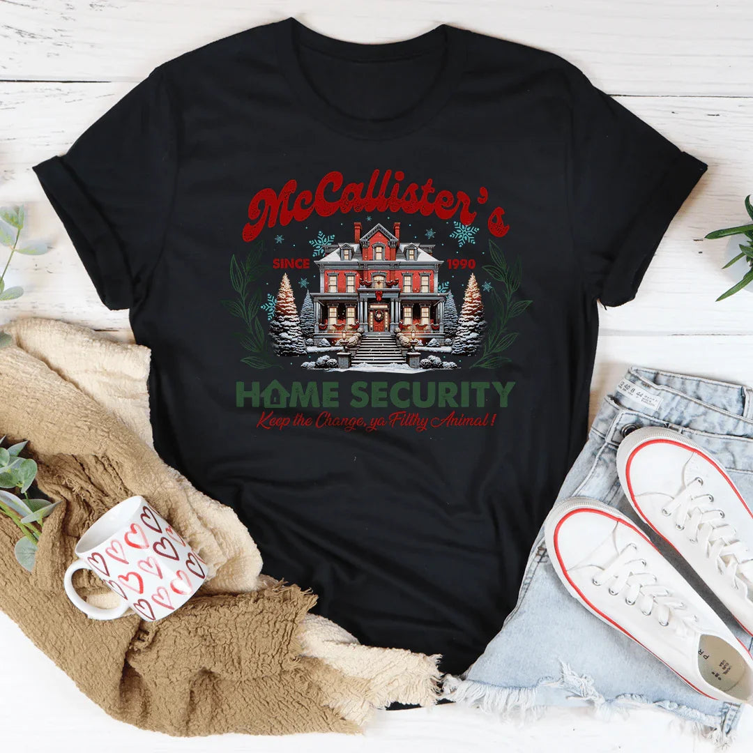 McCallister's Home Security Tee Black Heather / S Peachy Sunday T-Shirt