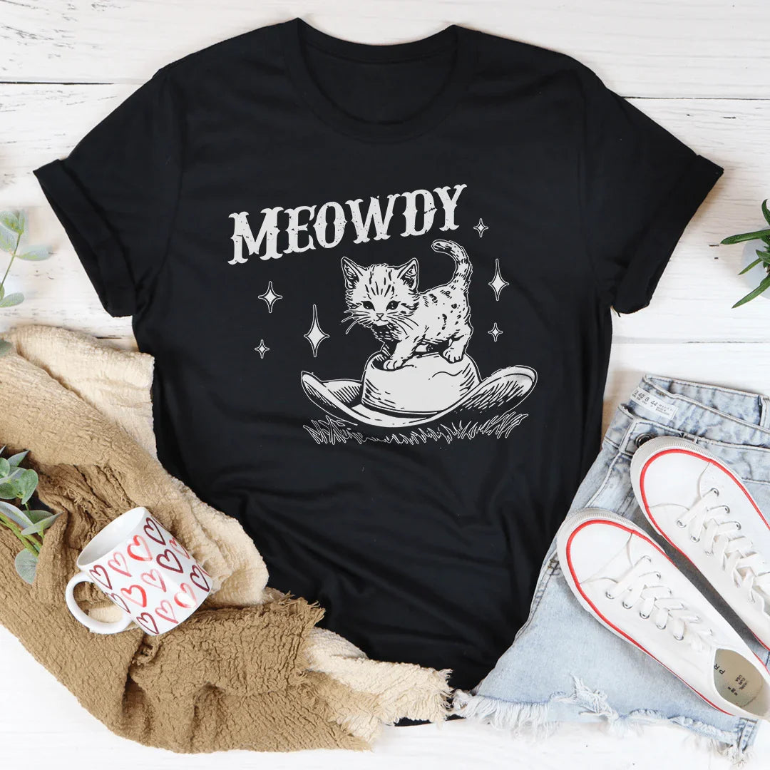 Meowdy Tee Black Heather / S Peachy Sunday T-Shirt
