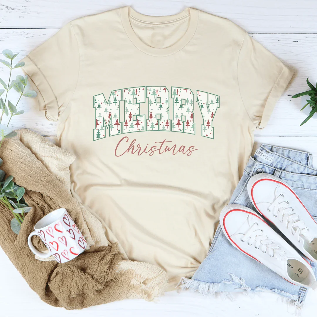 Merry Christmas Tee Soft Cream / S Peachy Sunday T-Shirt