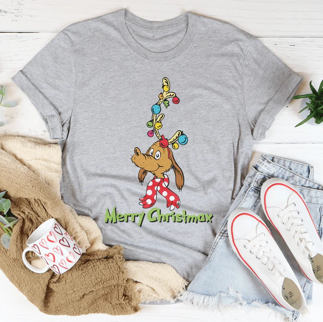 Merry Christmax Tee Athletic Heather / S Peachy Sunday T-Shirt