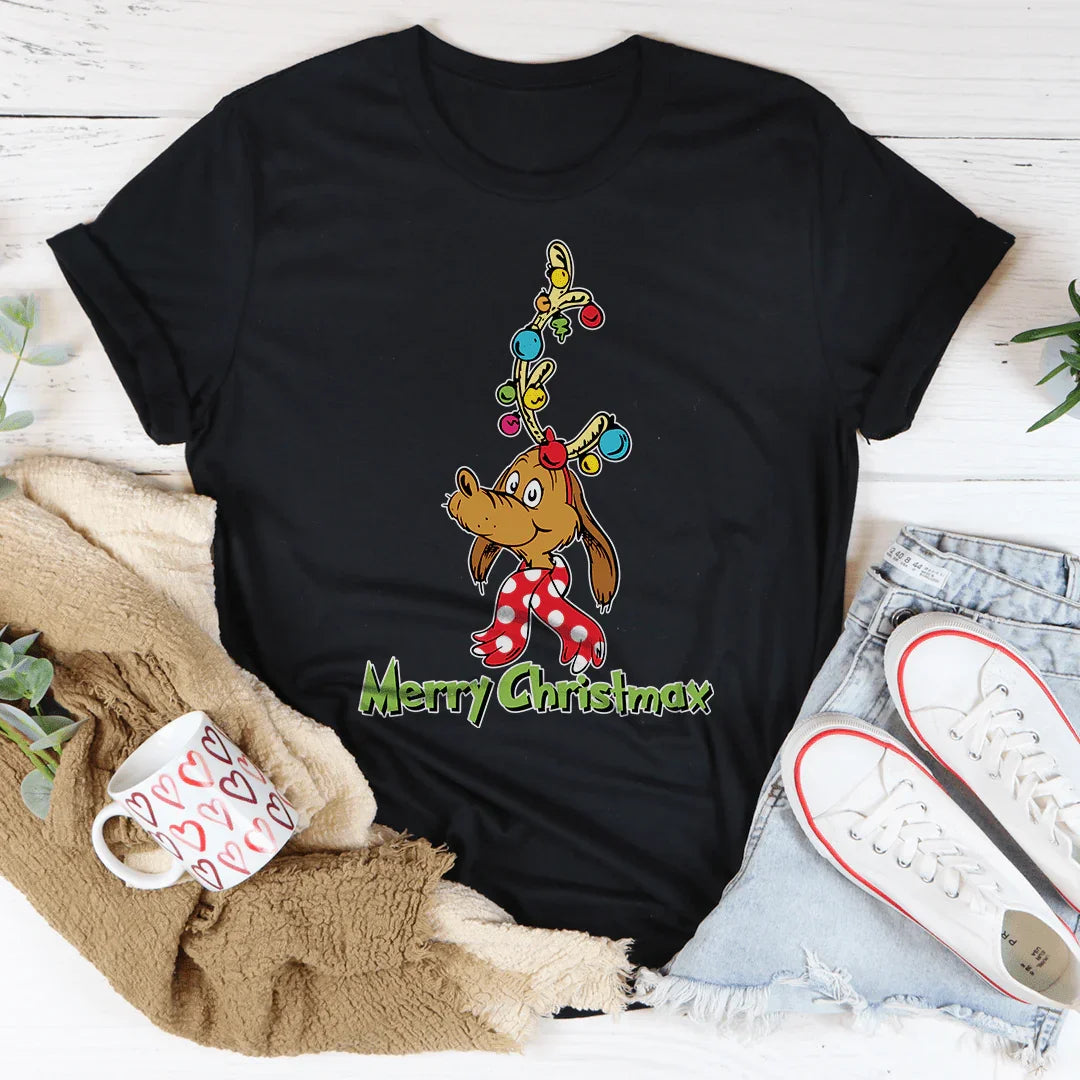 Merry Christmax Tee Black Heather / S Peachy Sunday T-Shirt