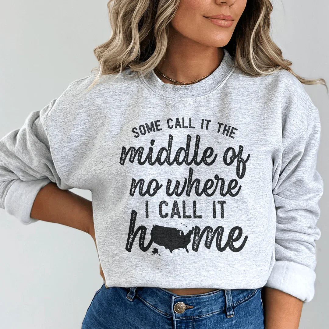 Middle Of No Where Sweatshirt Peachy Sunday T-Shirt