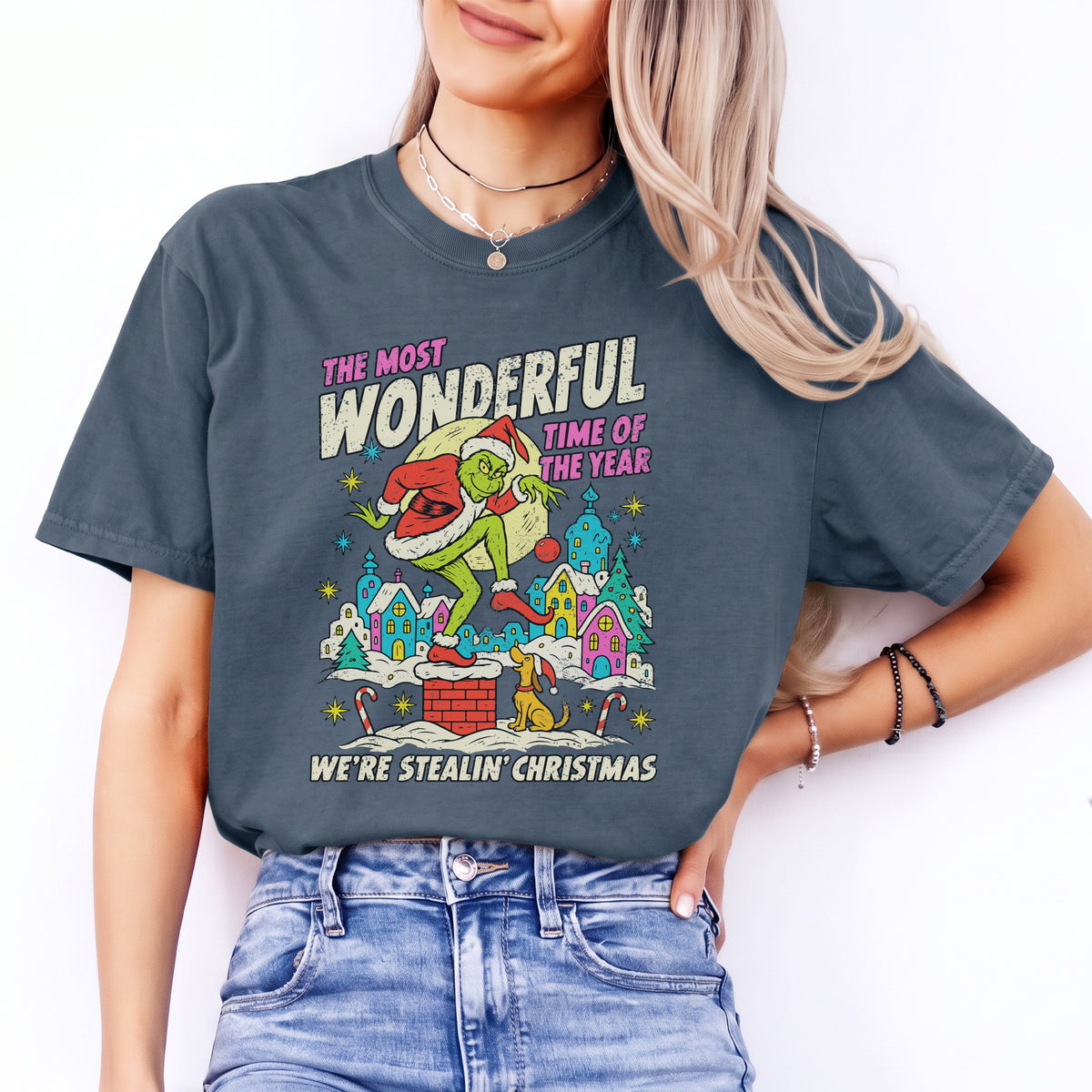 Camiseta de película navideña de los 90 «It's The Most Wonderful Time»