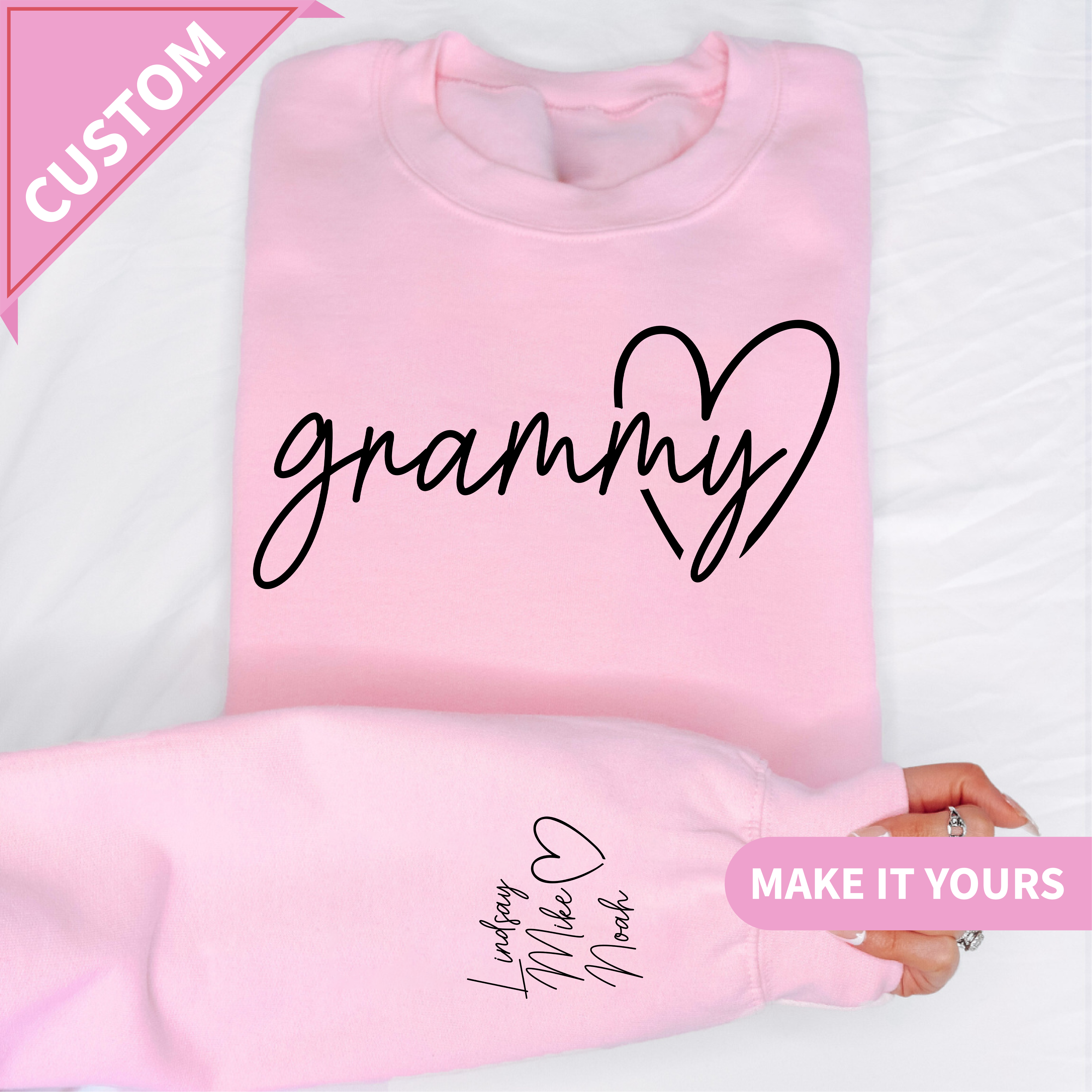 Personalized Grammy Sweatshirt With Custom Custom Grandkids Names