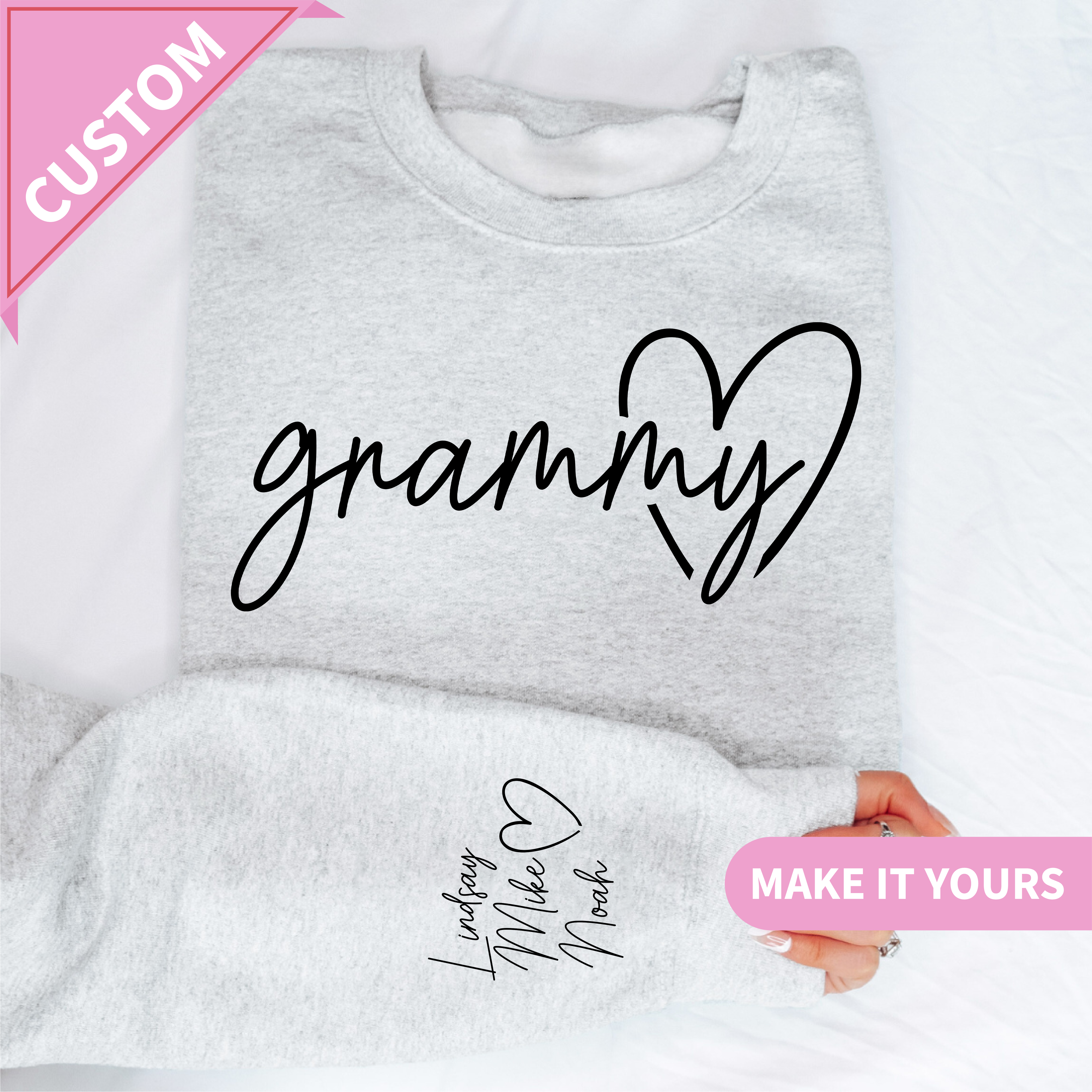 Personalized Grammy Sweatshirt With Custom Custom Grandkids Names