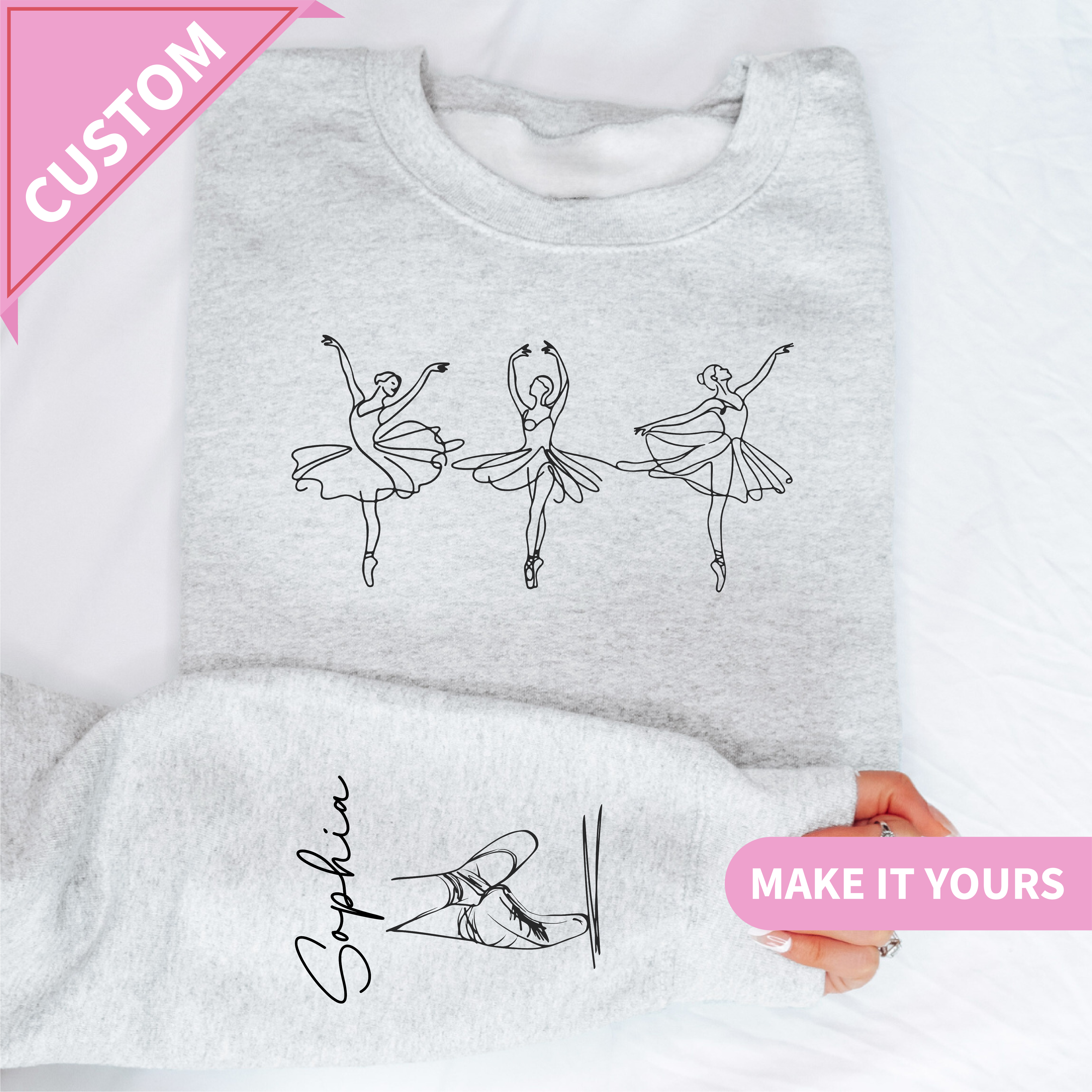 Personalized Name Ballet Sweatshirt