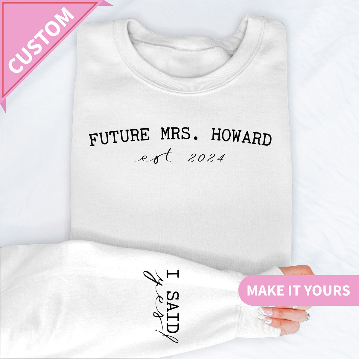 Personalized Future Mrs Sweatshirt