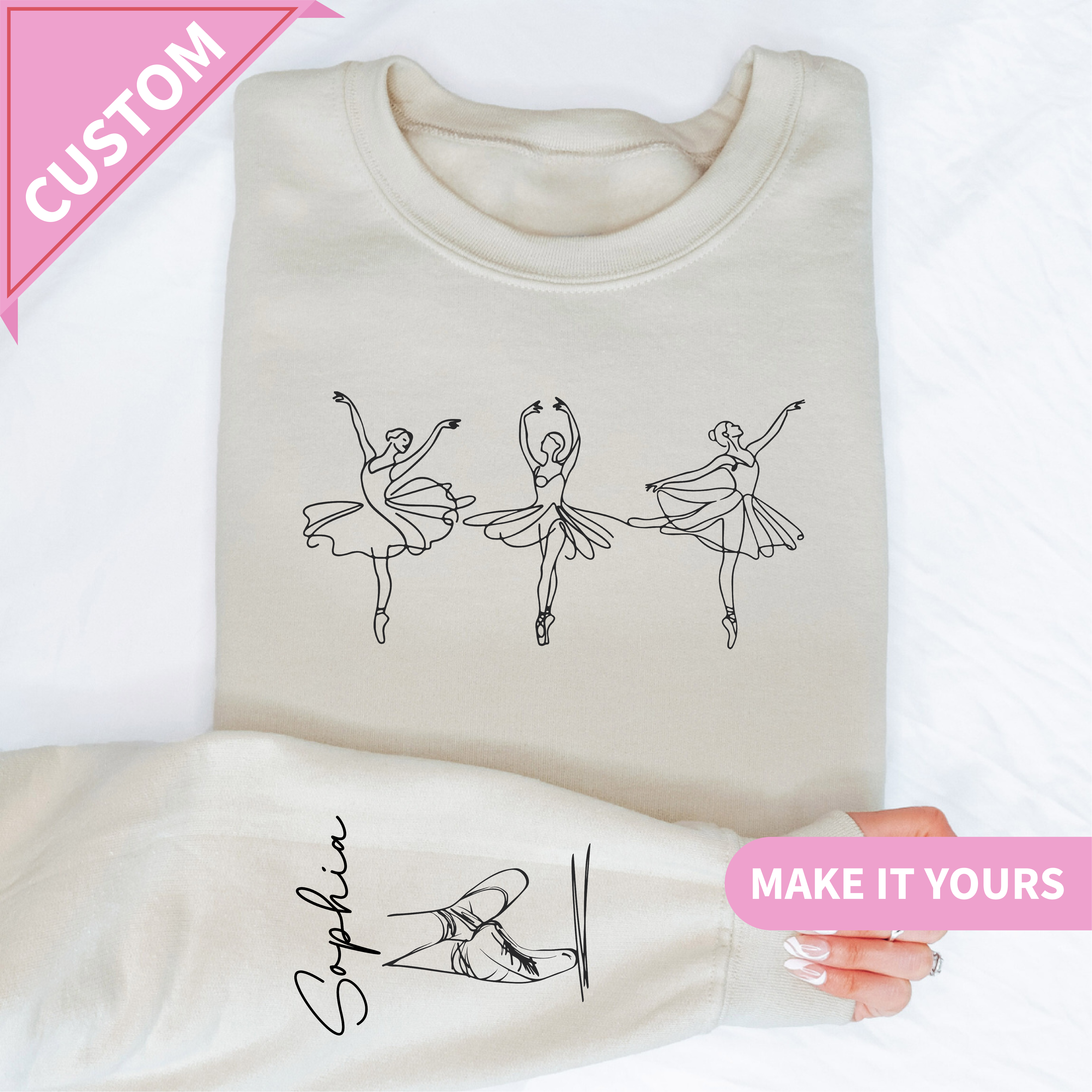 Personalized Name Ballet Sweatshirt