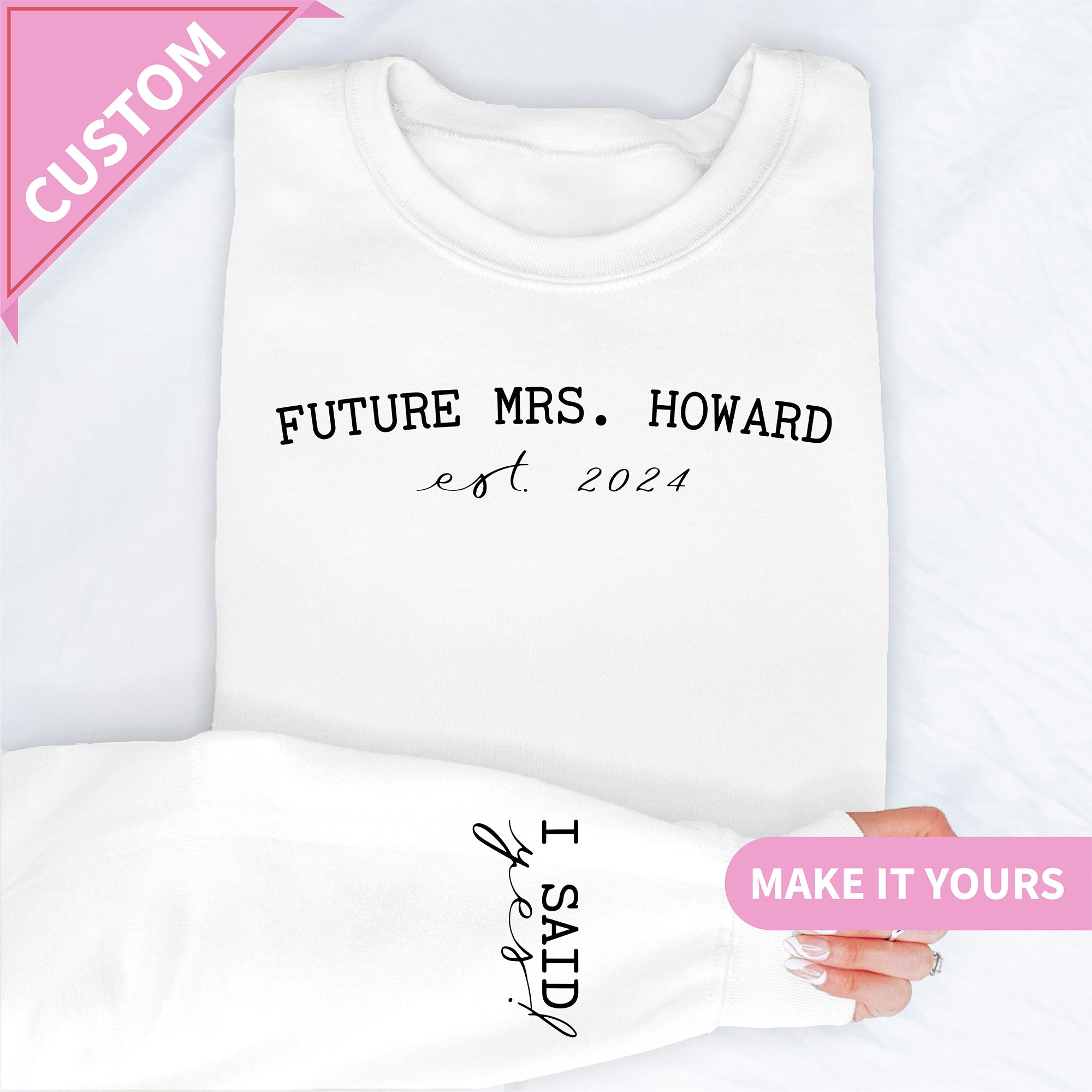 Personalized Future Mrs Sweatshirt