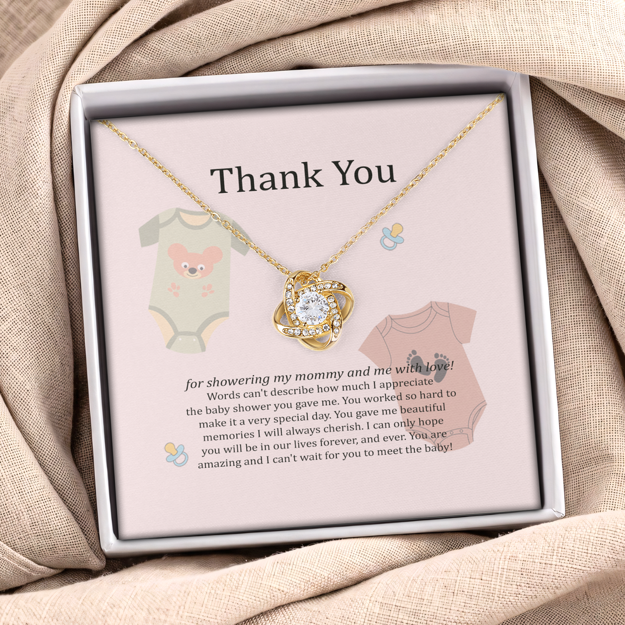 Thank You Baby Shower Jewelry