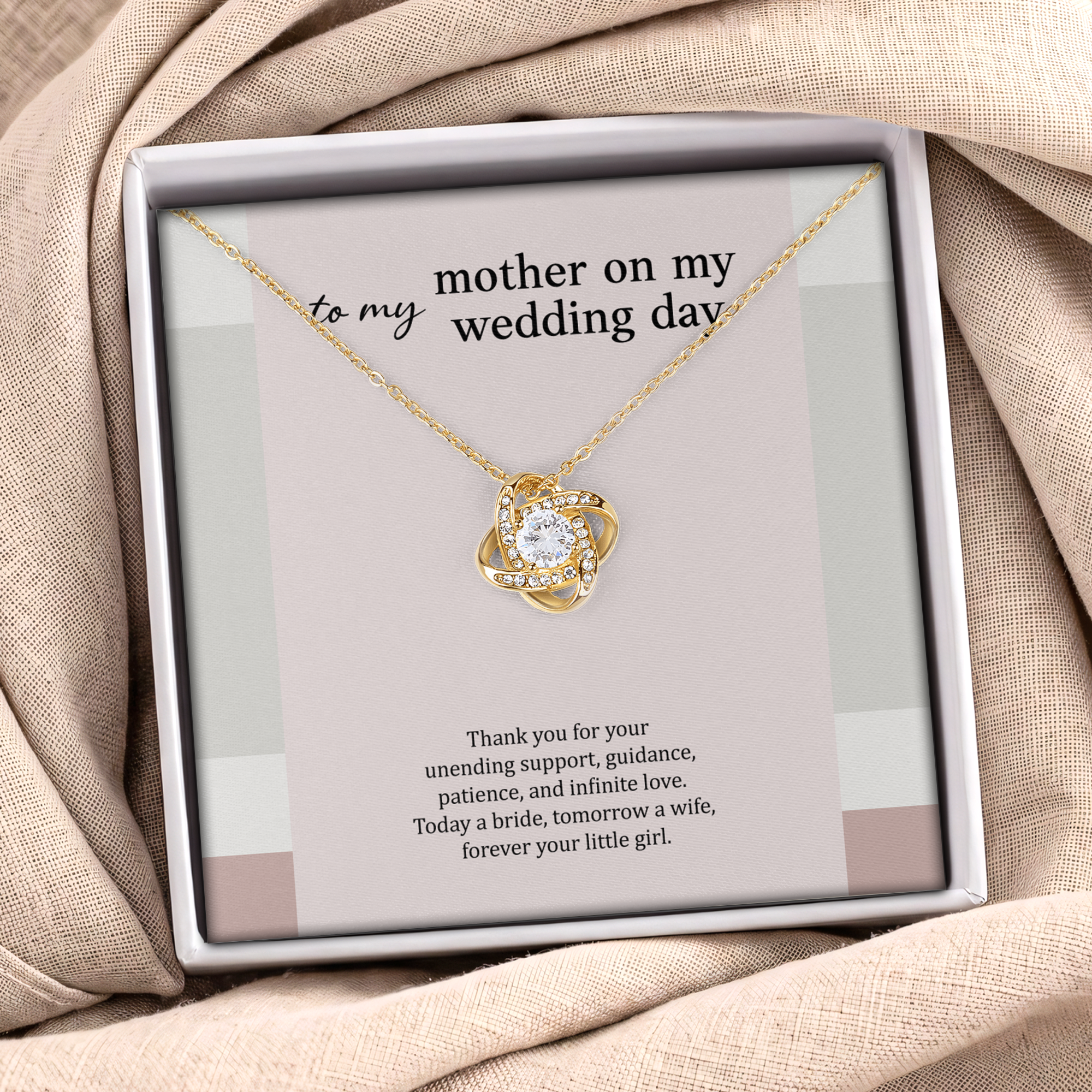 To My Mother On My Wedding Day Jewelry