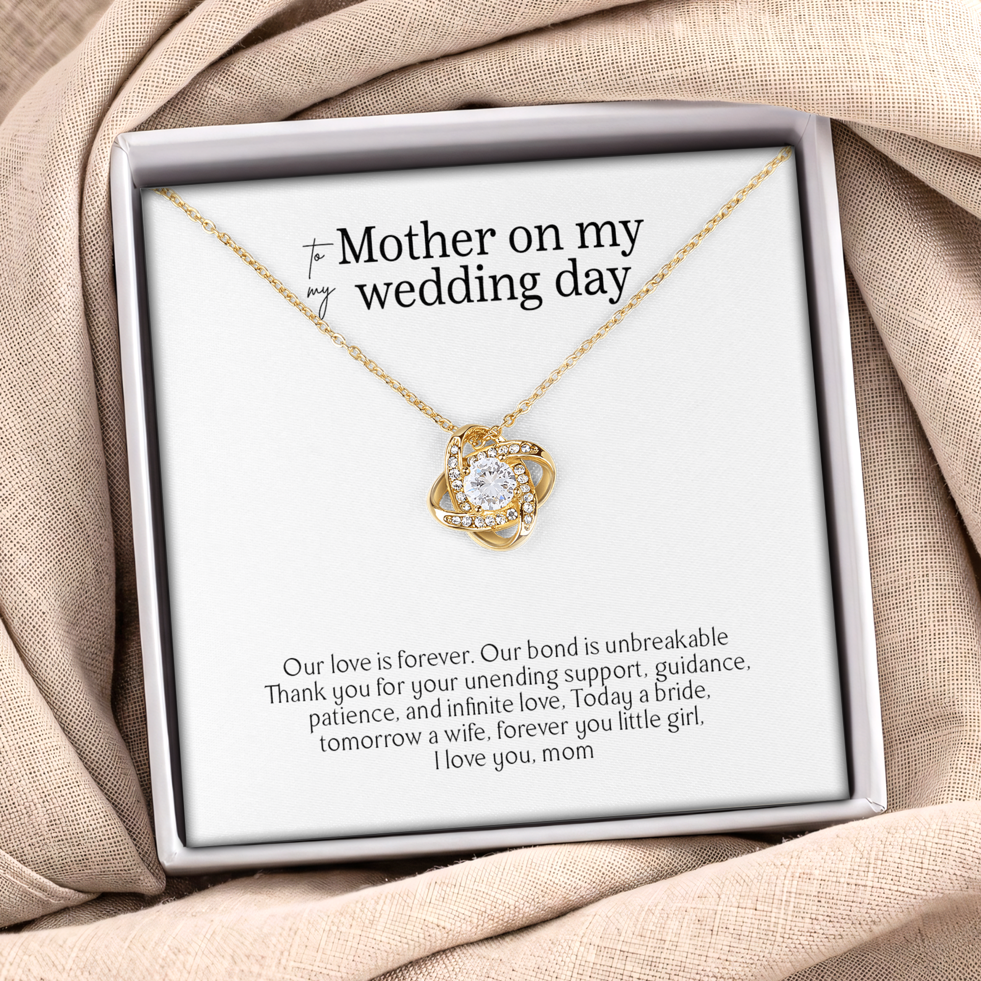 To Mother On My Wedding Day Necklace