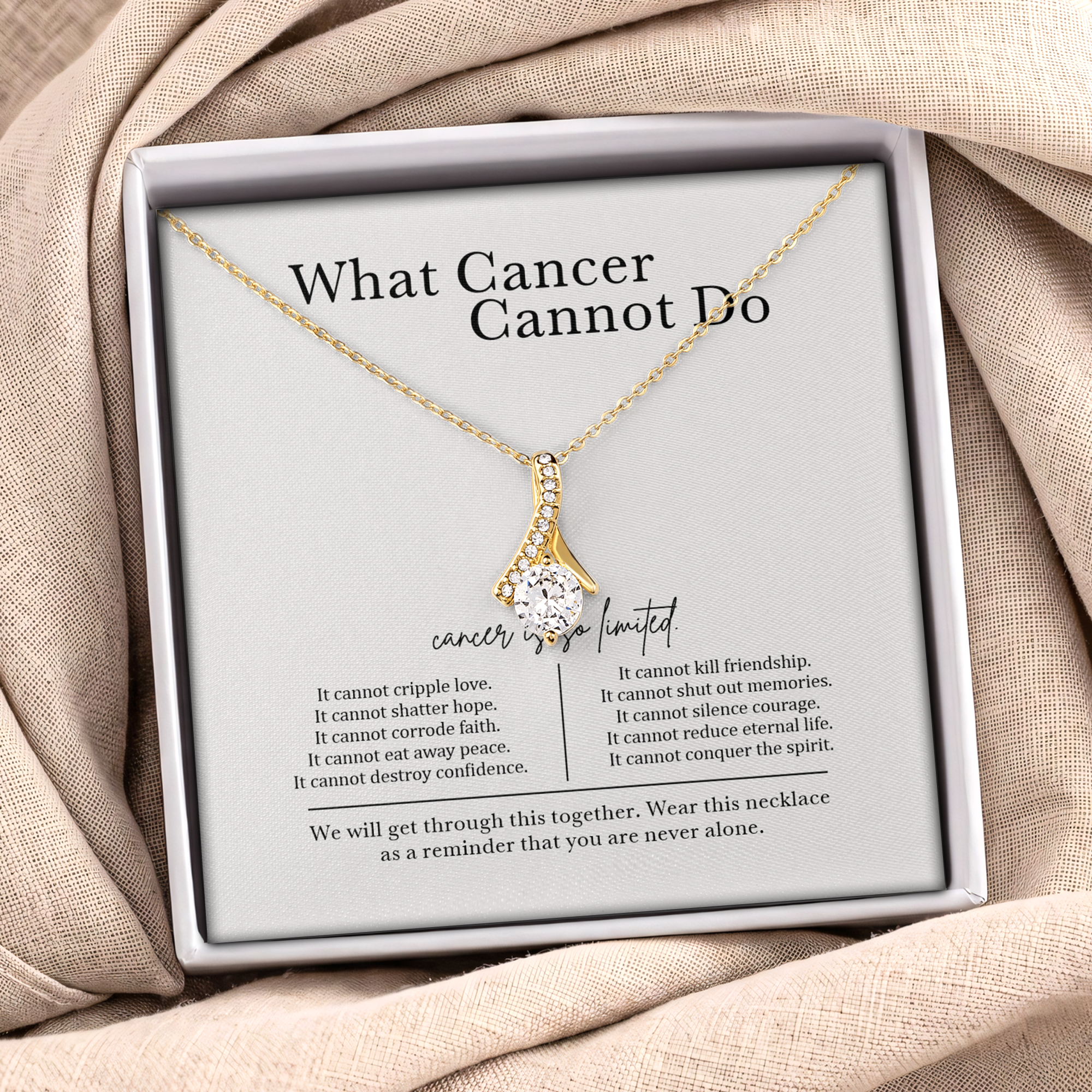 What Cancer Cannot Do Jewelry