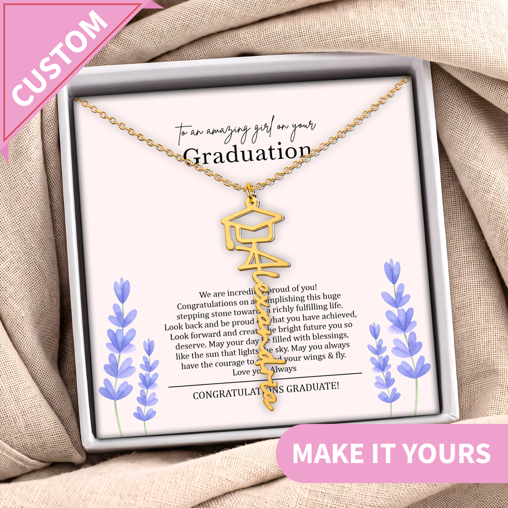 Personalized To An Amazing Girl On Your Graduation Jewelry