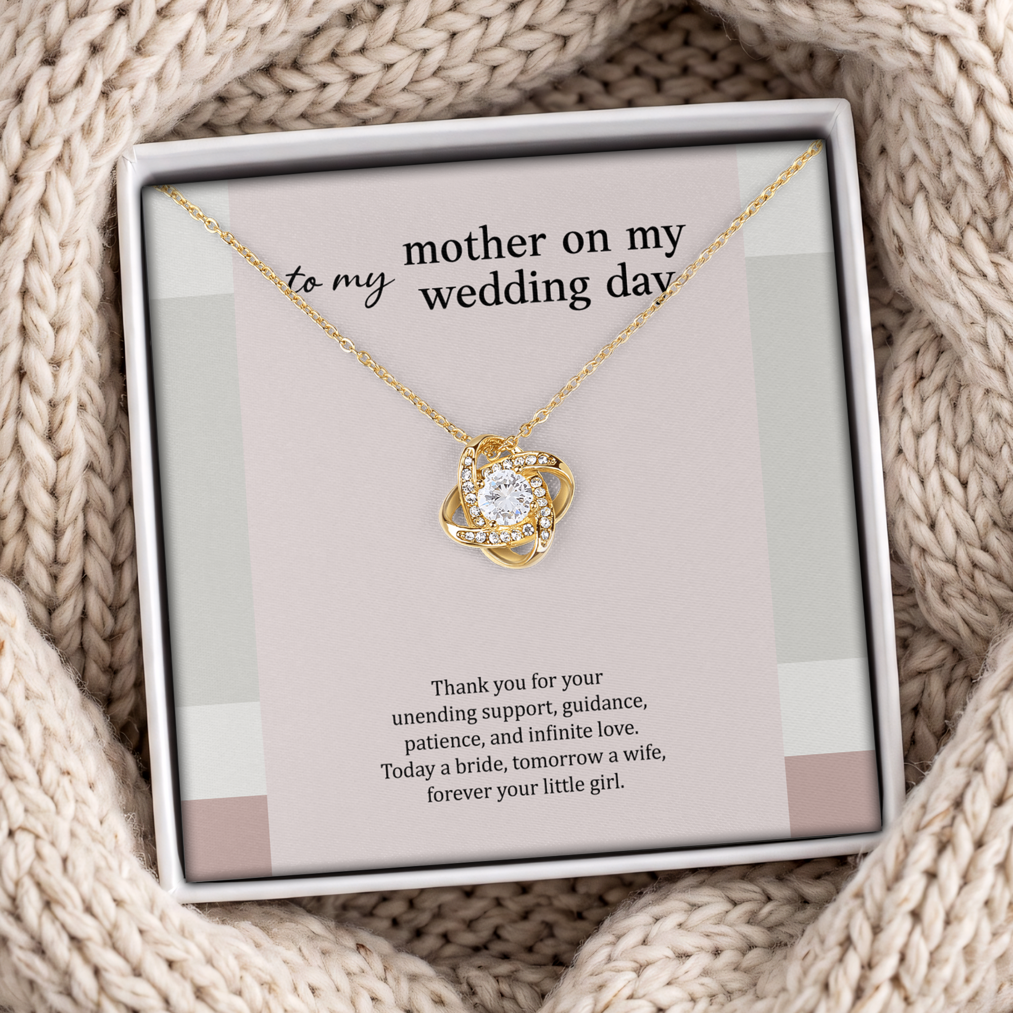 To My Mother On My Wedding Day Jewelry