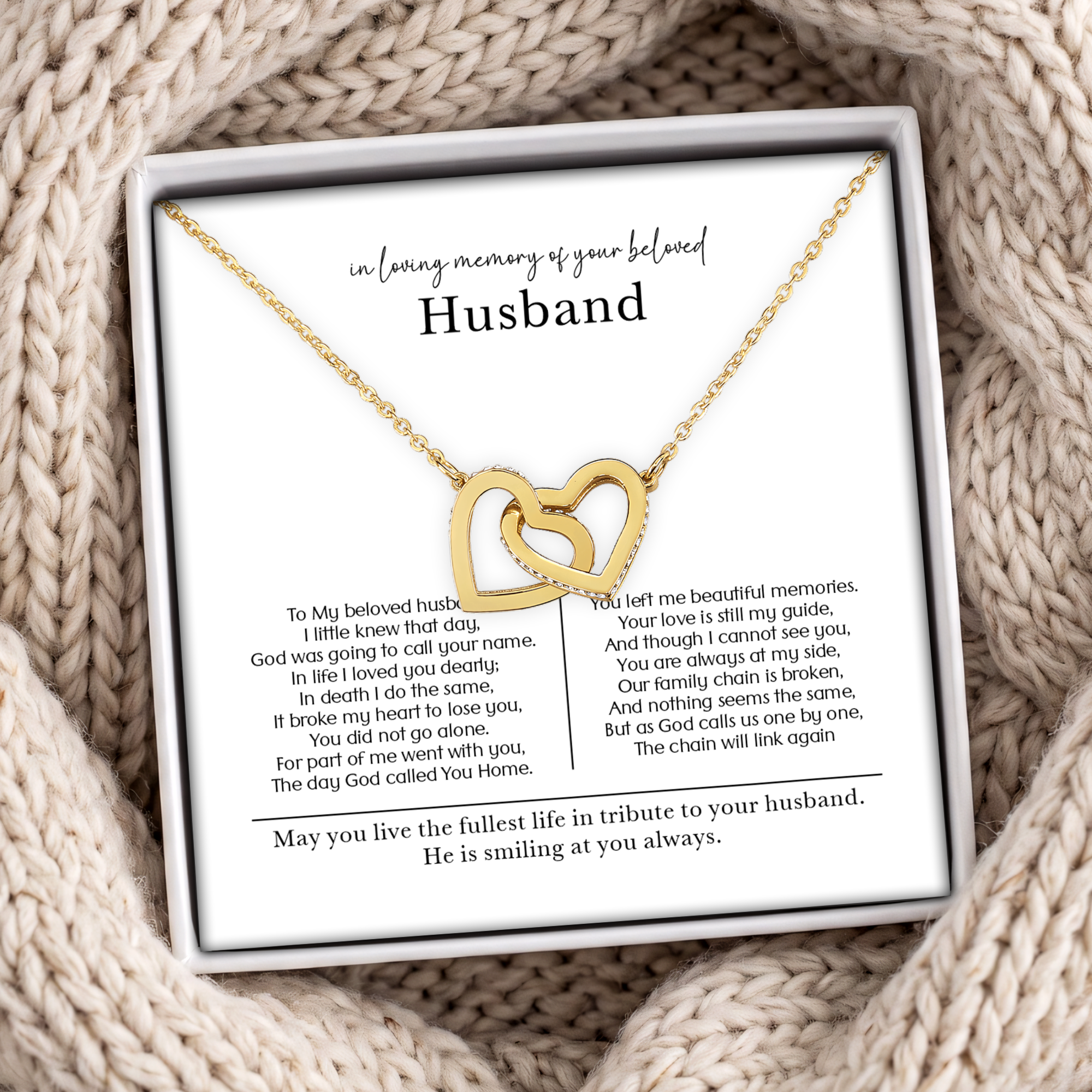 In Loving Memory Of Your Beloved Husband Jewelry