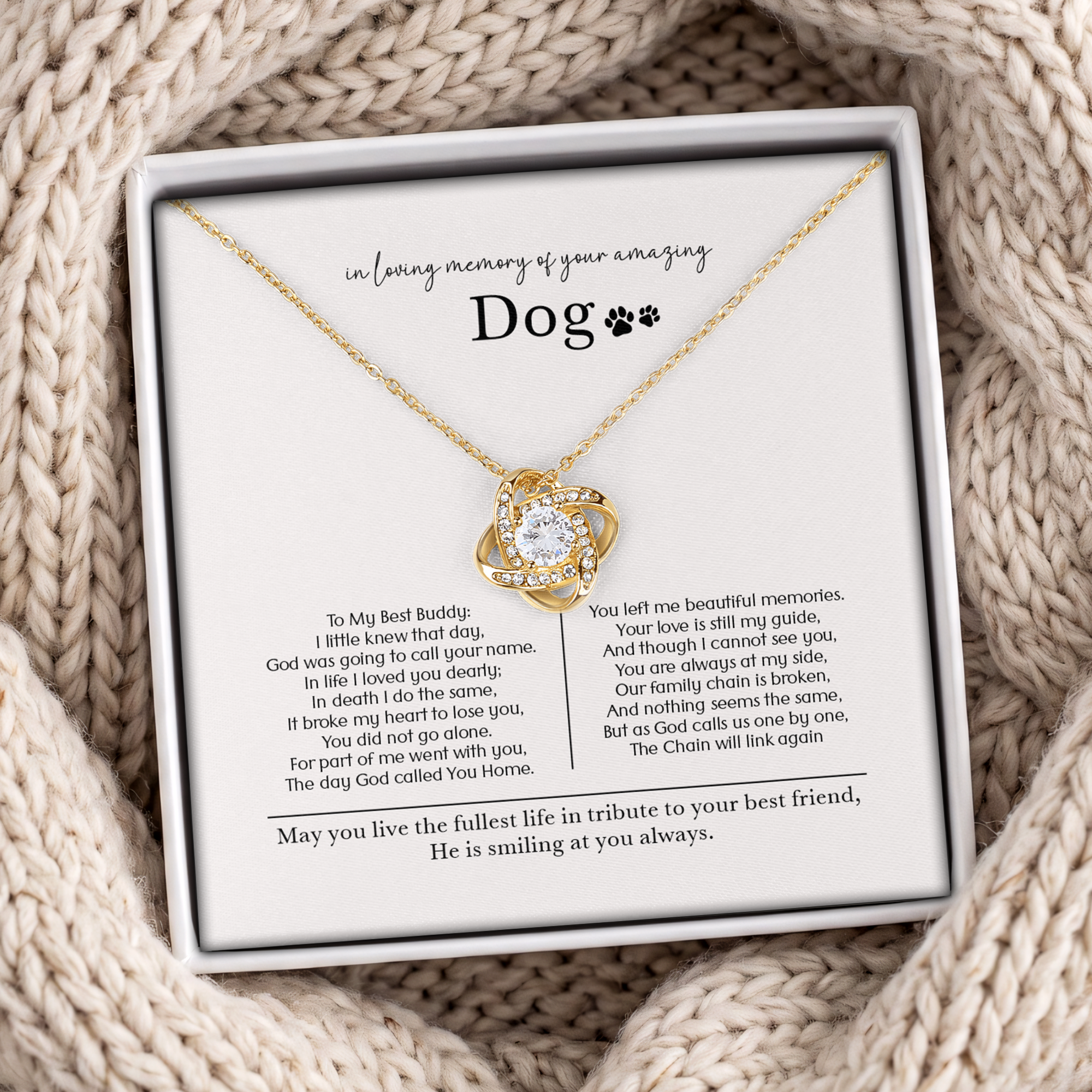 In Loving Memory Of My Amazing Dog Jewelry